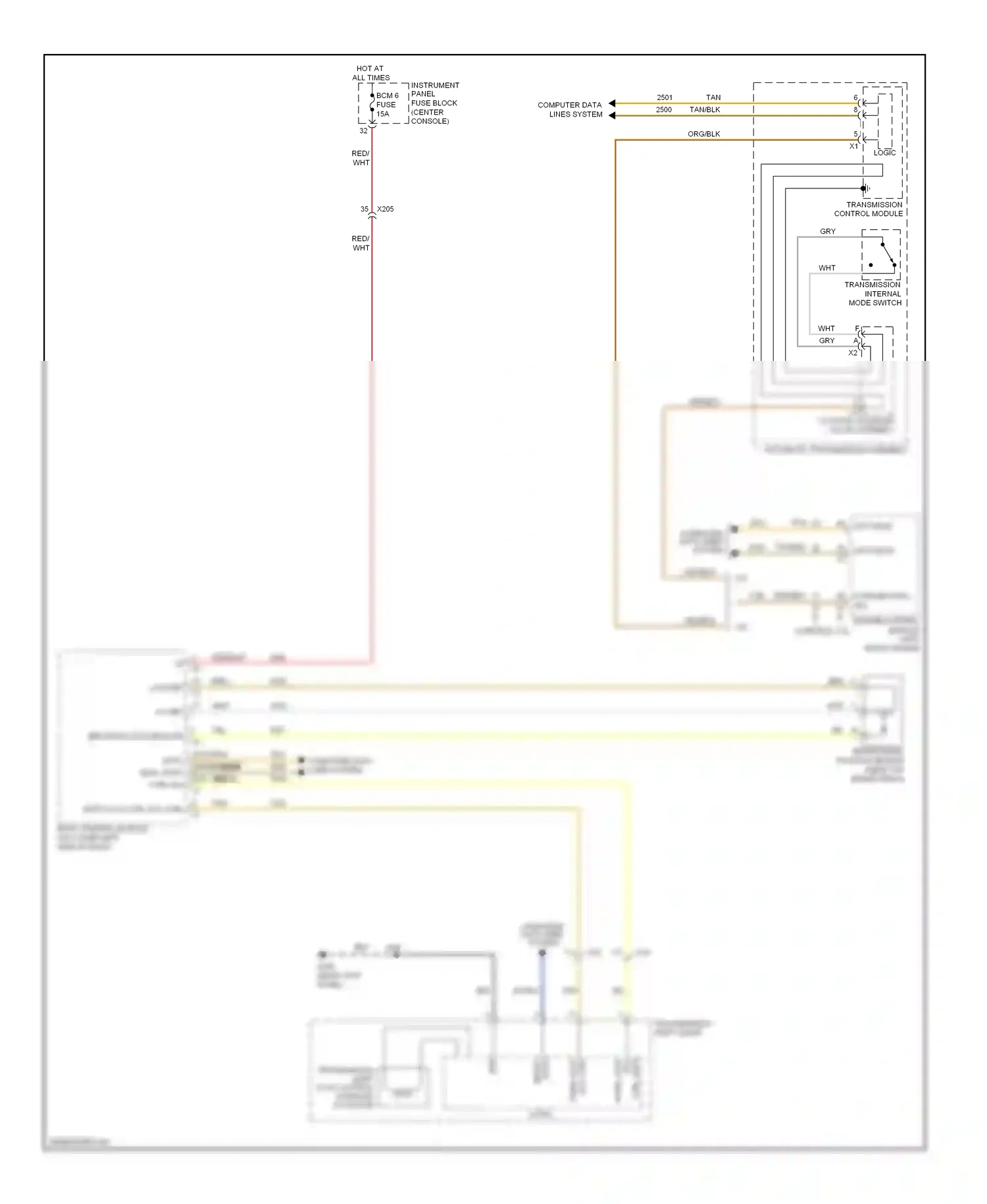 Cadillac SRX II (2009-2012) engine control module (left front engine compt) 2.8l 3.0l wiring diagram  (1 of 1)