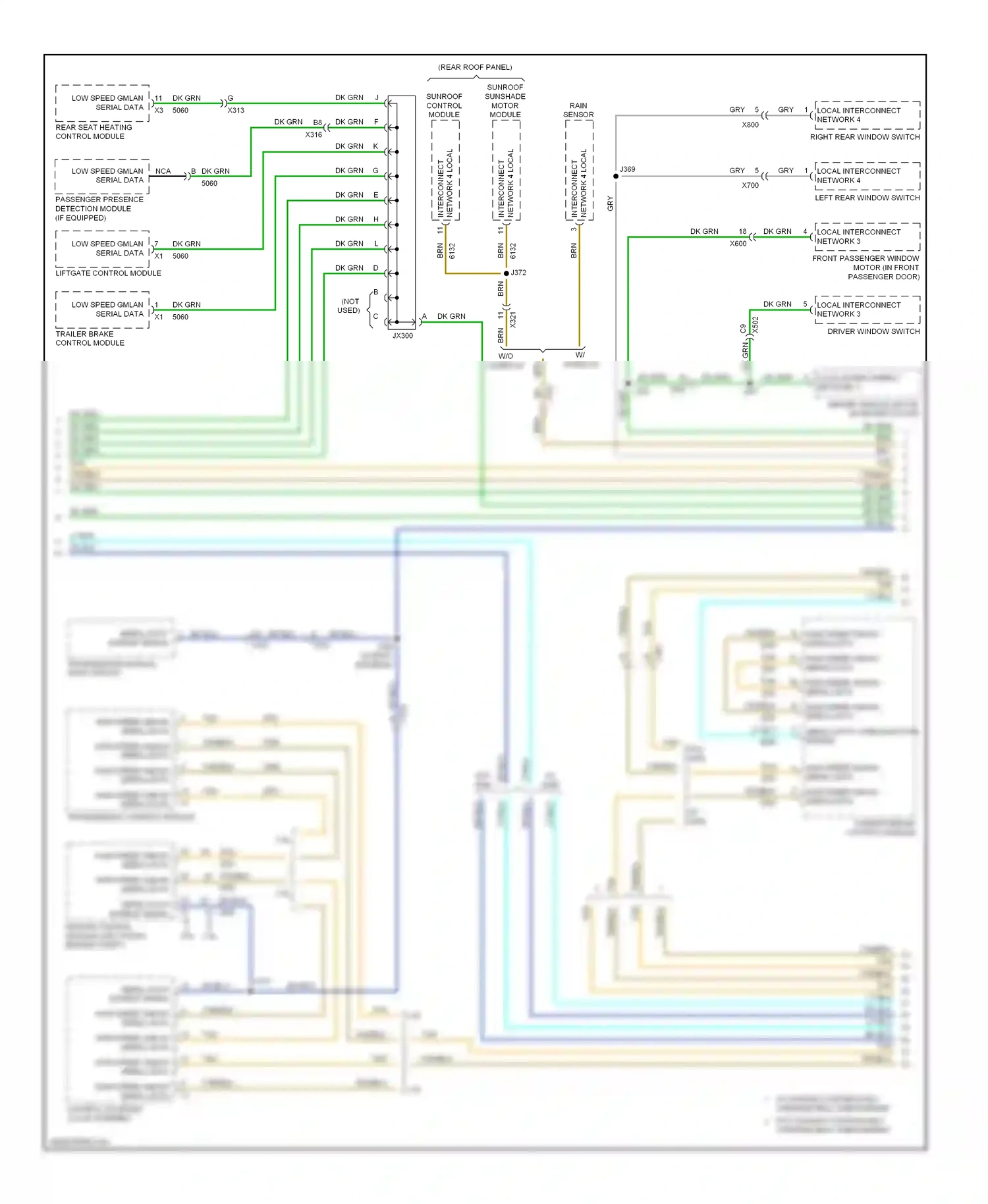 Cadillac SRX II (2009-2012) engine control module (left front engine compt) wiring diagram  (5 of 7)