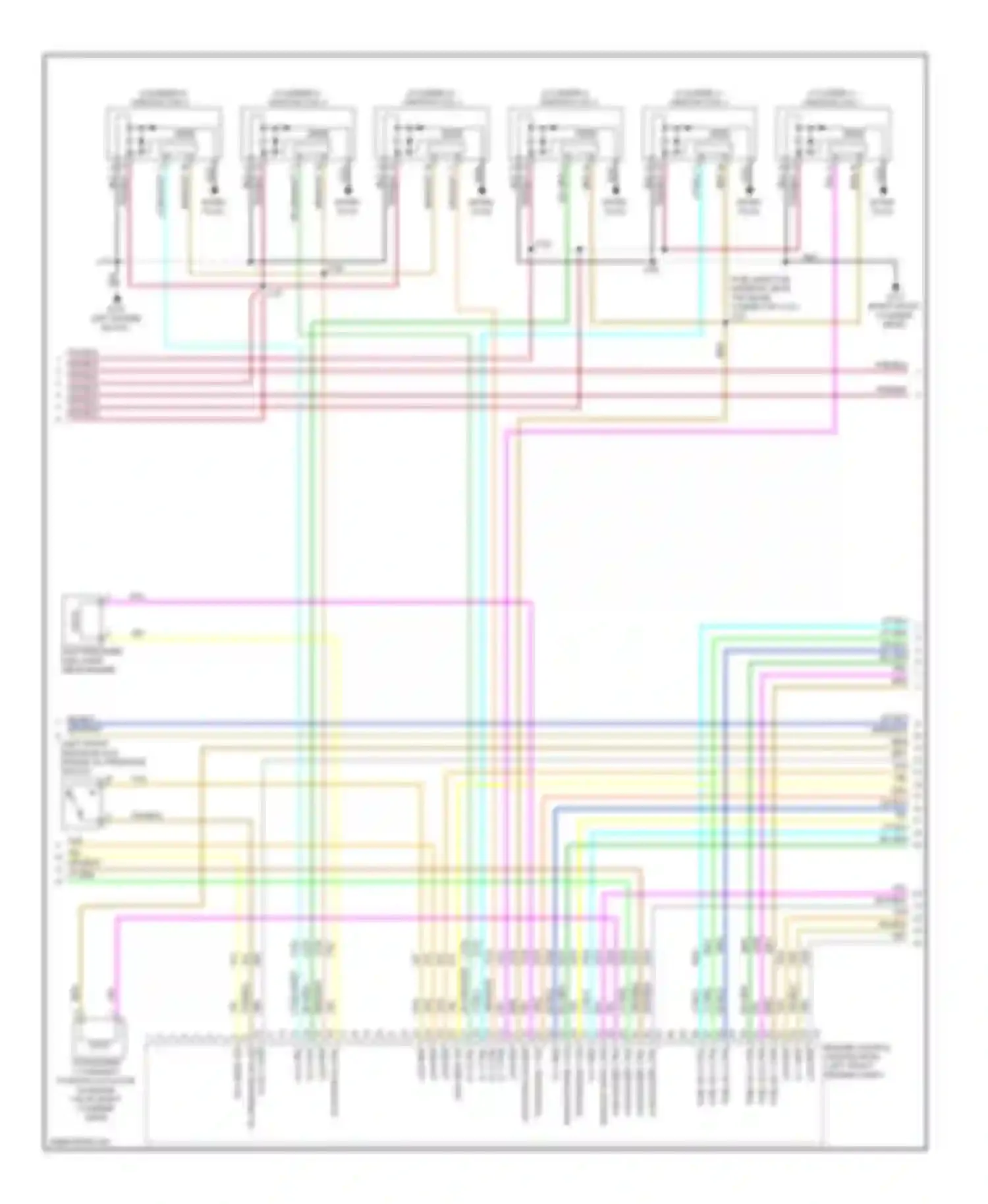 Wiring diagram fuel inj 5 ctrl for Cadillac SRX II (2009-2012) (2 of 3)