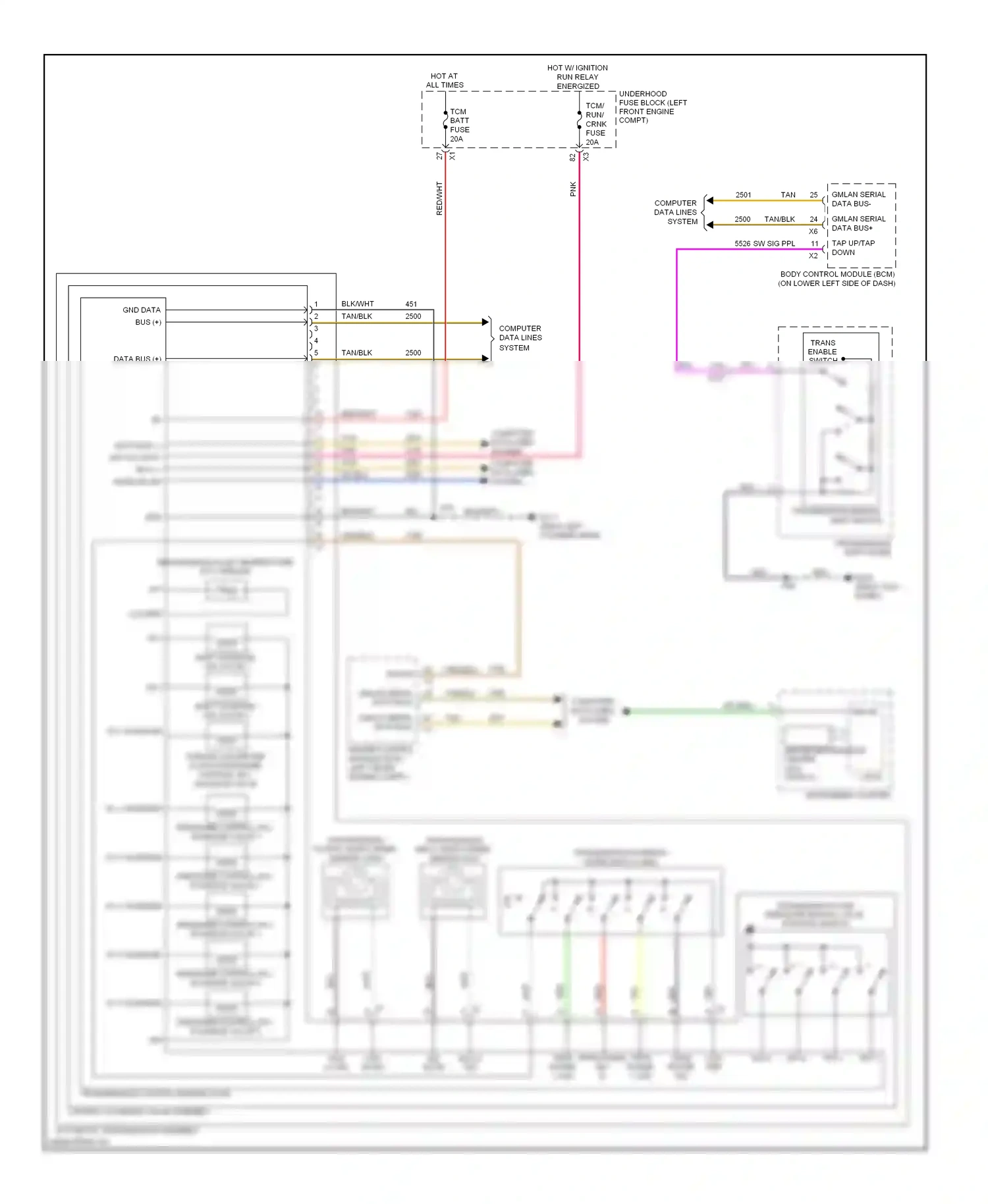 Cadillac SRX II (2009-2012) ign wiring diagram  (1 of 3)