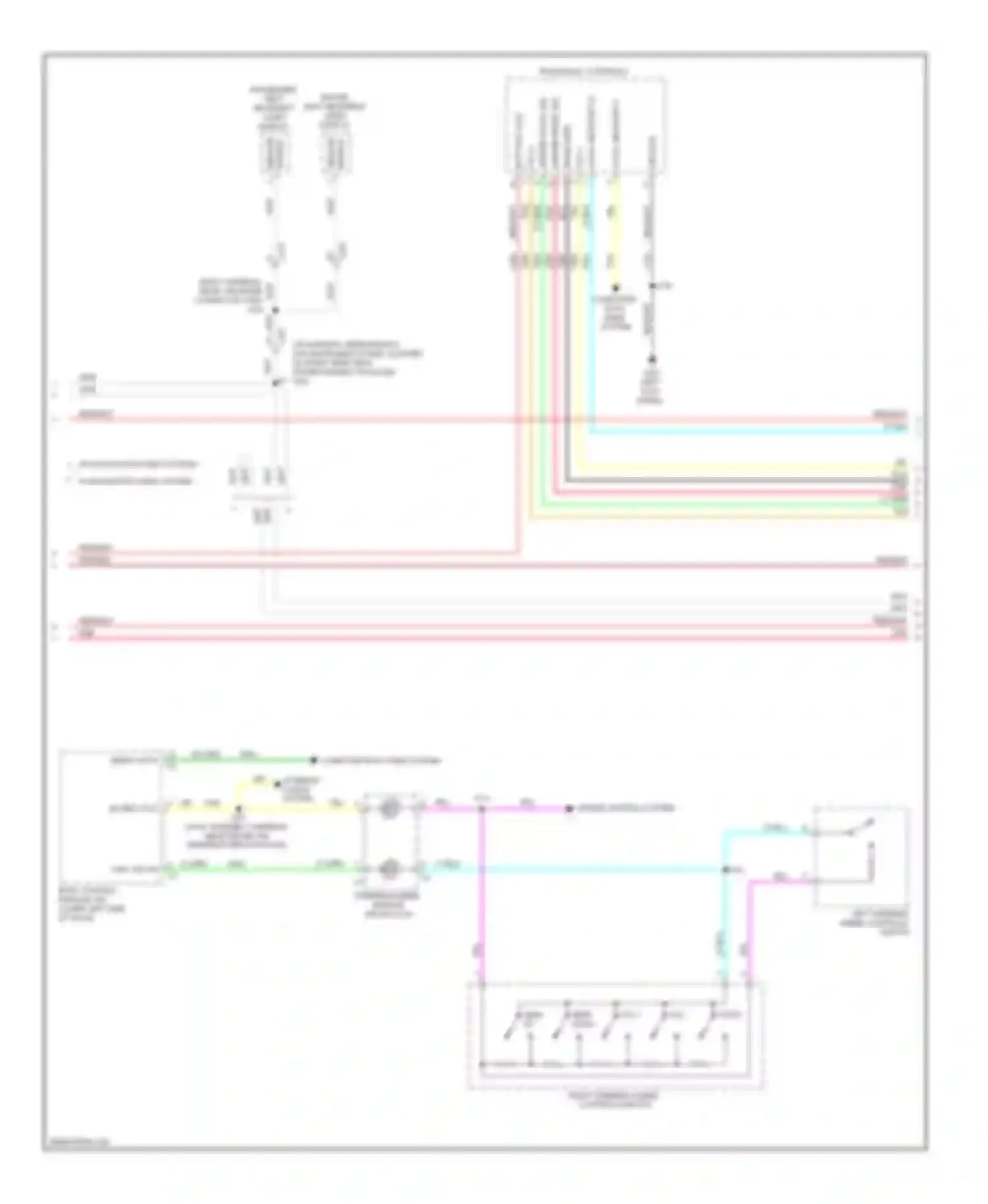 Wiring diagram serial data for Cadillac SRX II (2009-2012) (11 of 12)