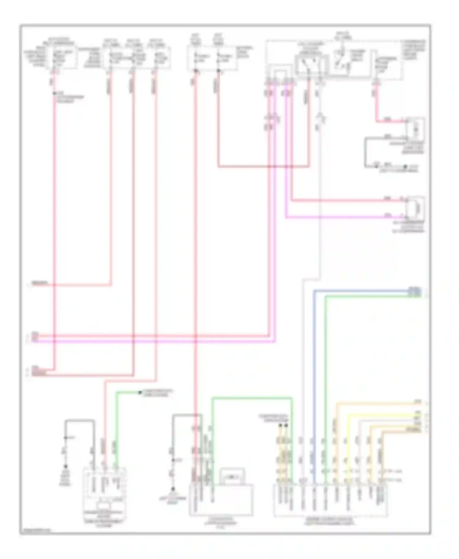 Wiring diagram tan/blk for Cadillac SRX II (2009-2012) (3 of 43)