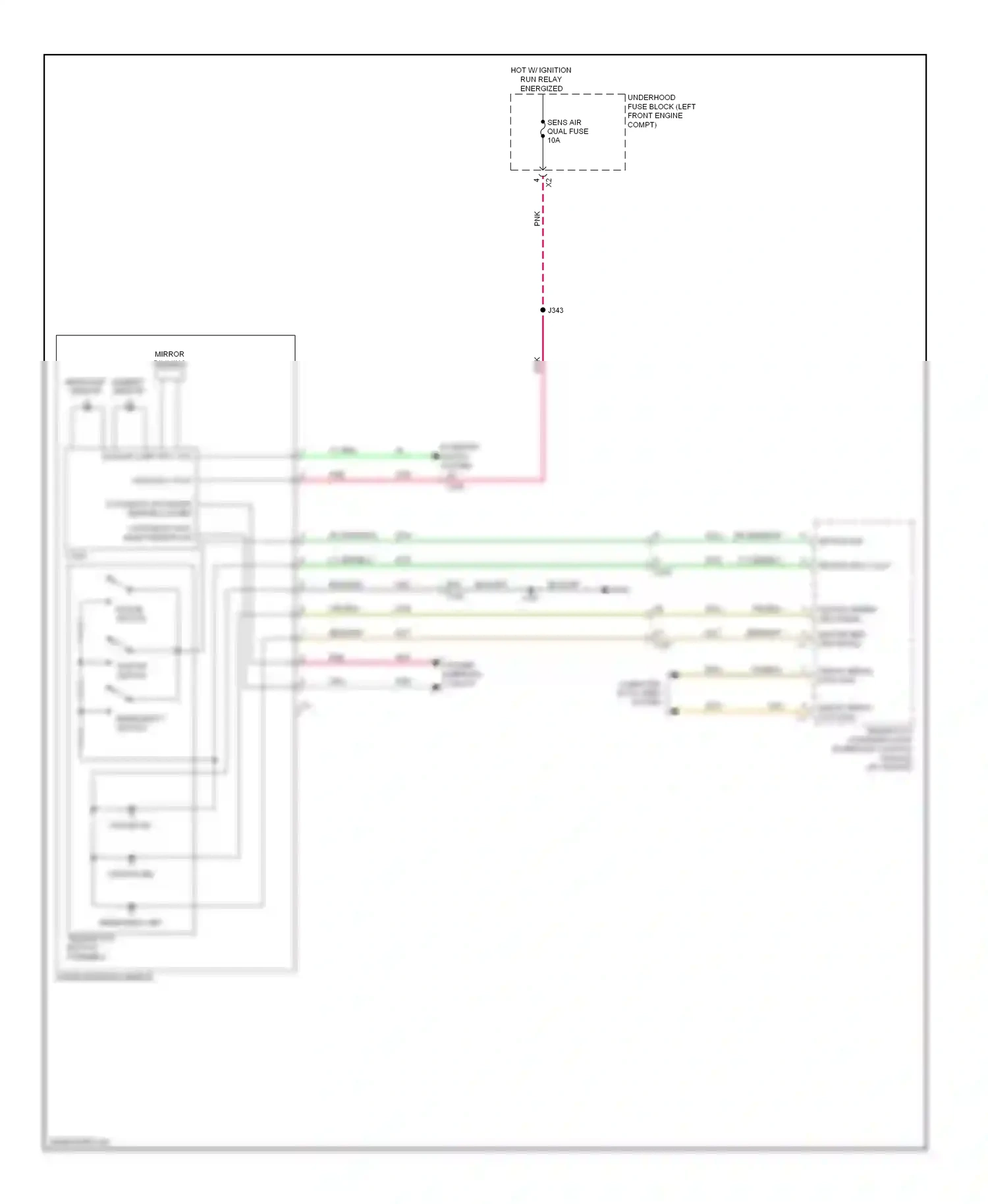 Cadillac SRX II (2009-2012) telematics communication interface control module (w/ onstar) wiring diagram  (1 of 2)