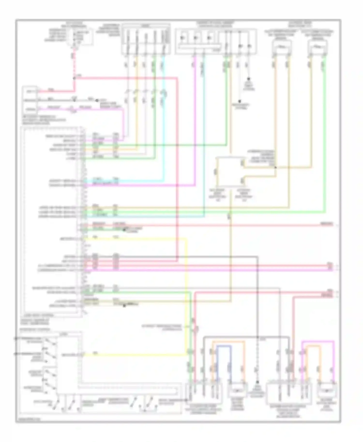 Wiring diagram temp sig for Cadillac SRX II (2009-2012) (1 of 1)