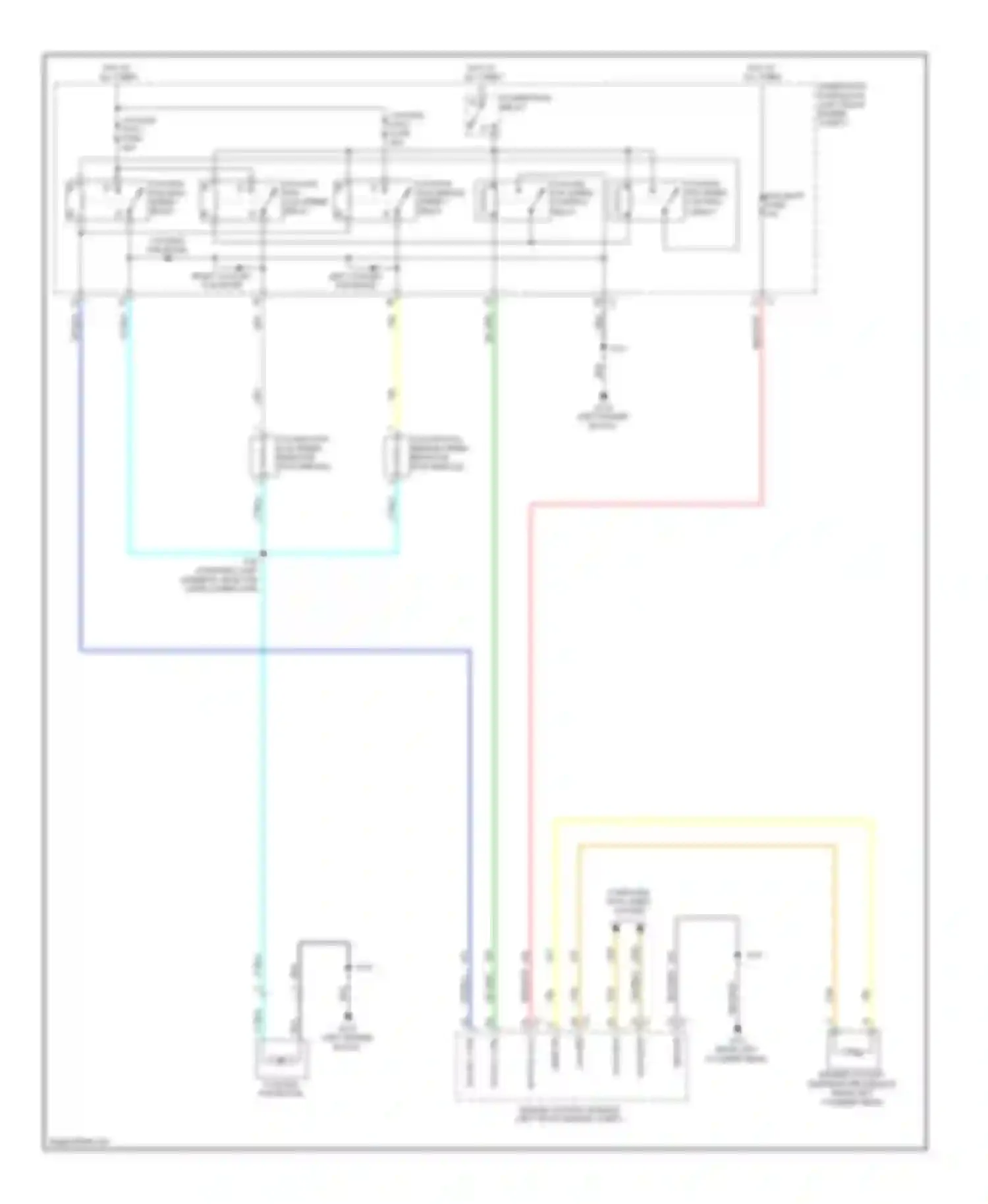 Wiring diagram underhood fuse block (left front for Cadillac SRX II (2009-2012) (1 of 2)