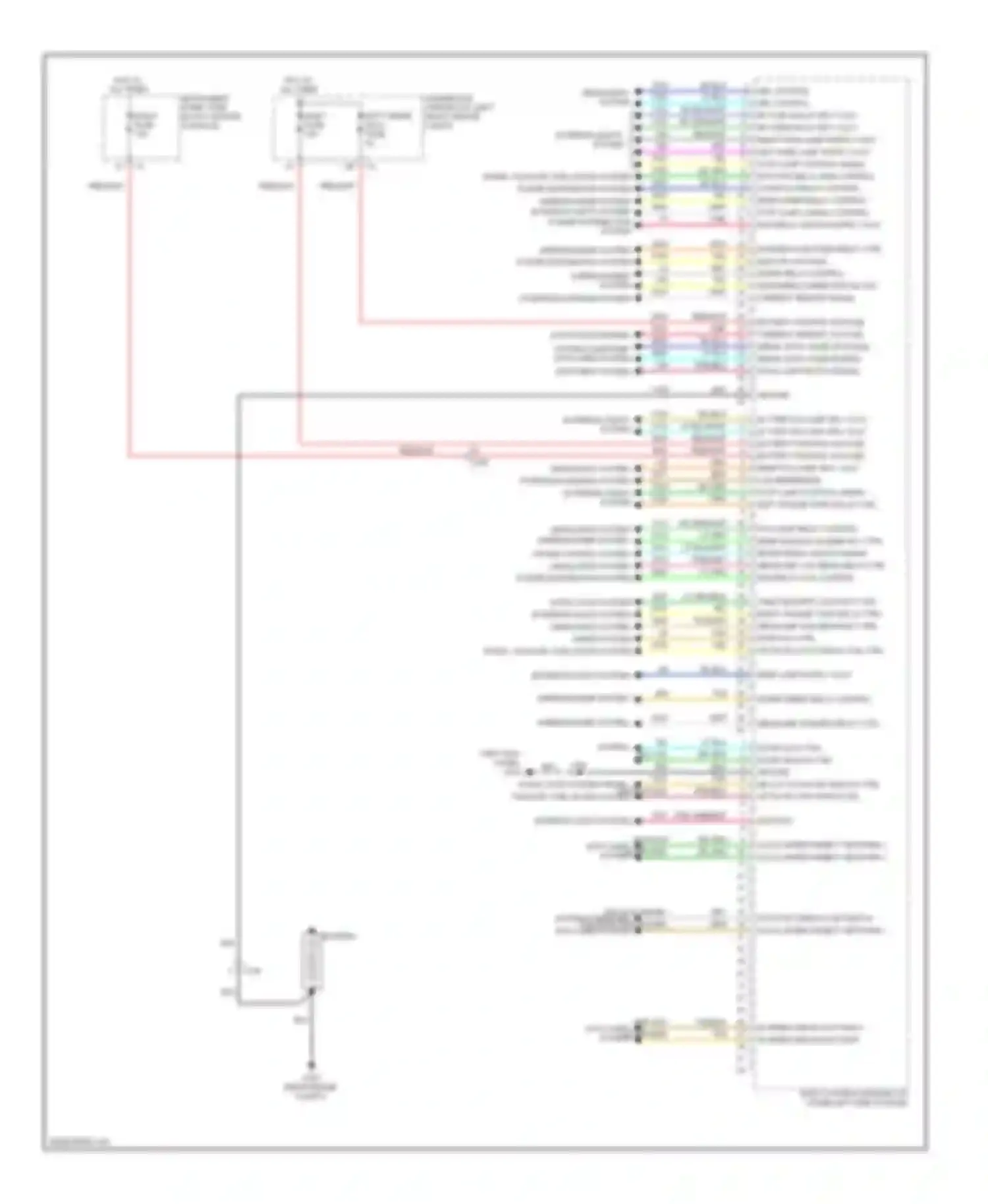 Wiring diagram yel for Cadillac SRX II (2009-2012) (9 of 67)