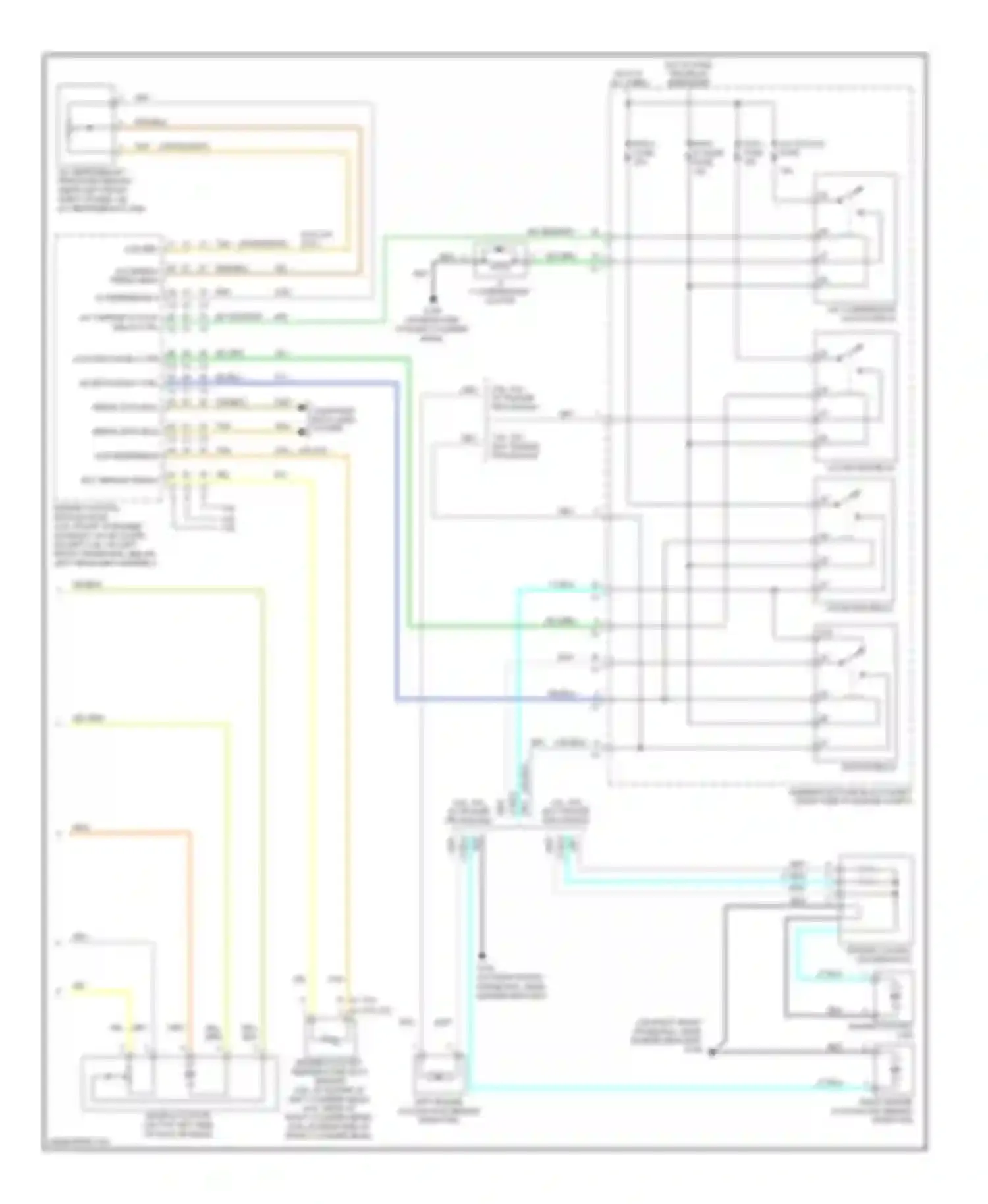 STS Cadillac I facelift (2007-2011): Automatic a/c circuit (3 of 3)