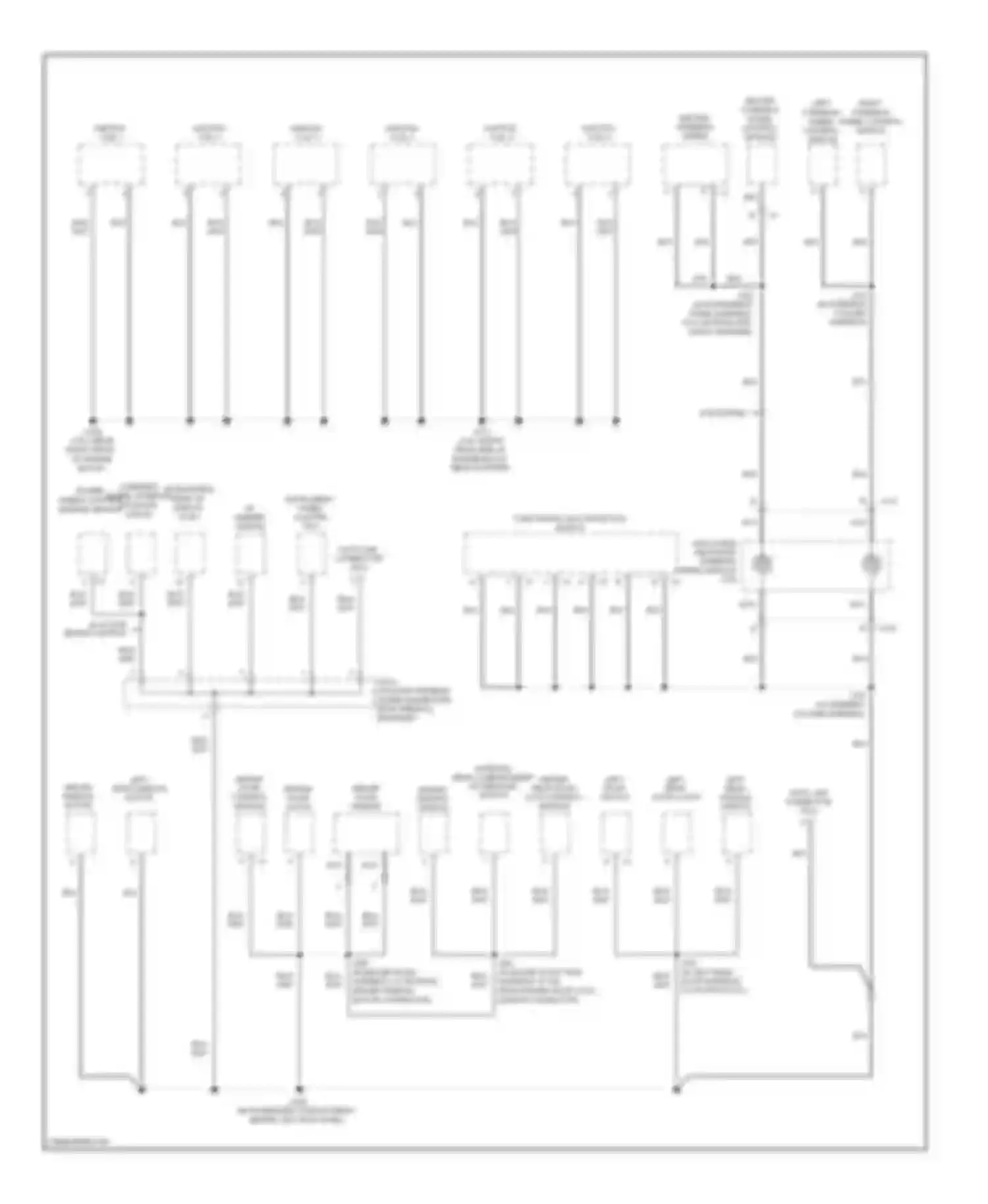 STS Cadillac I facelift (2007-2011): Ground distribution circuit (3 of 5)