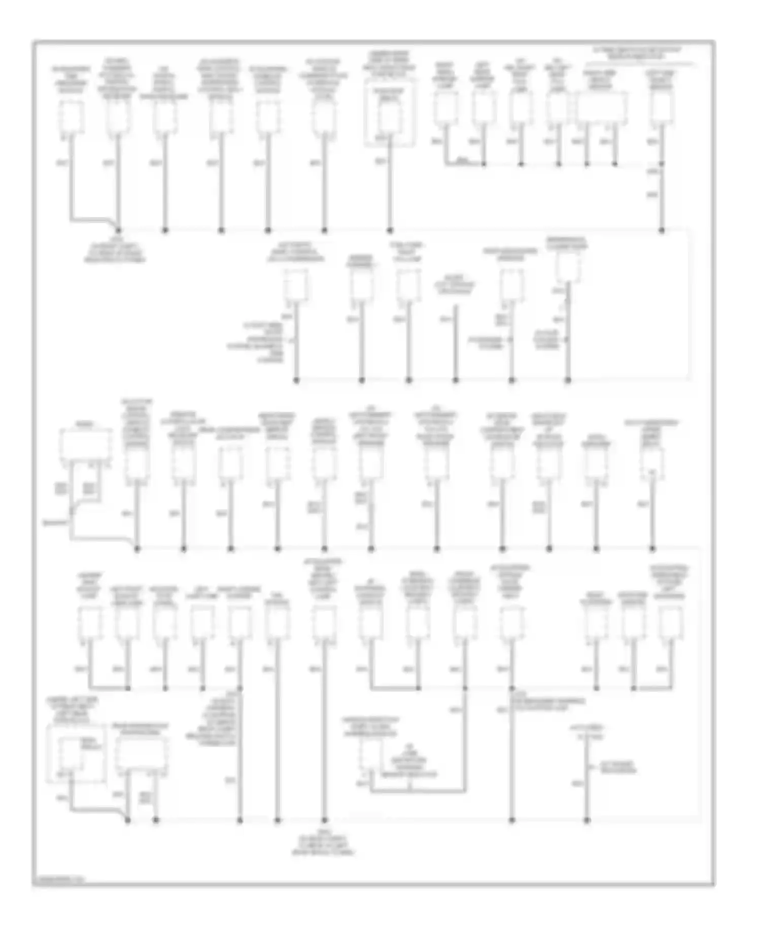 STS Cadillac I facelift (2007-2011): Ground distribution circuit (5 of 5)
