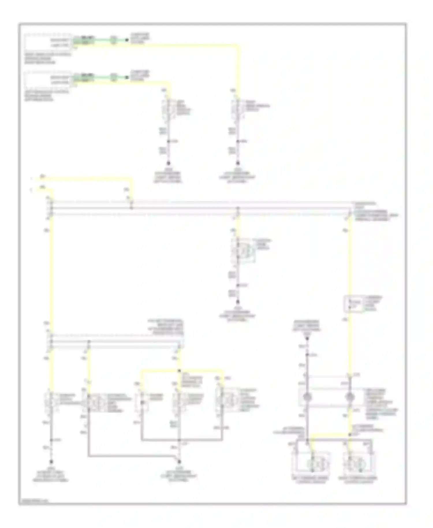 STS Cadillac I facelift (2007-2011): Instrument illumination circuit (2 of 2)