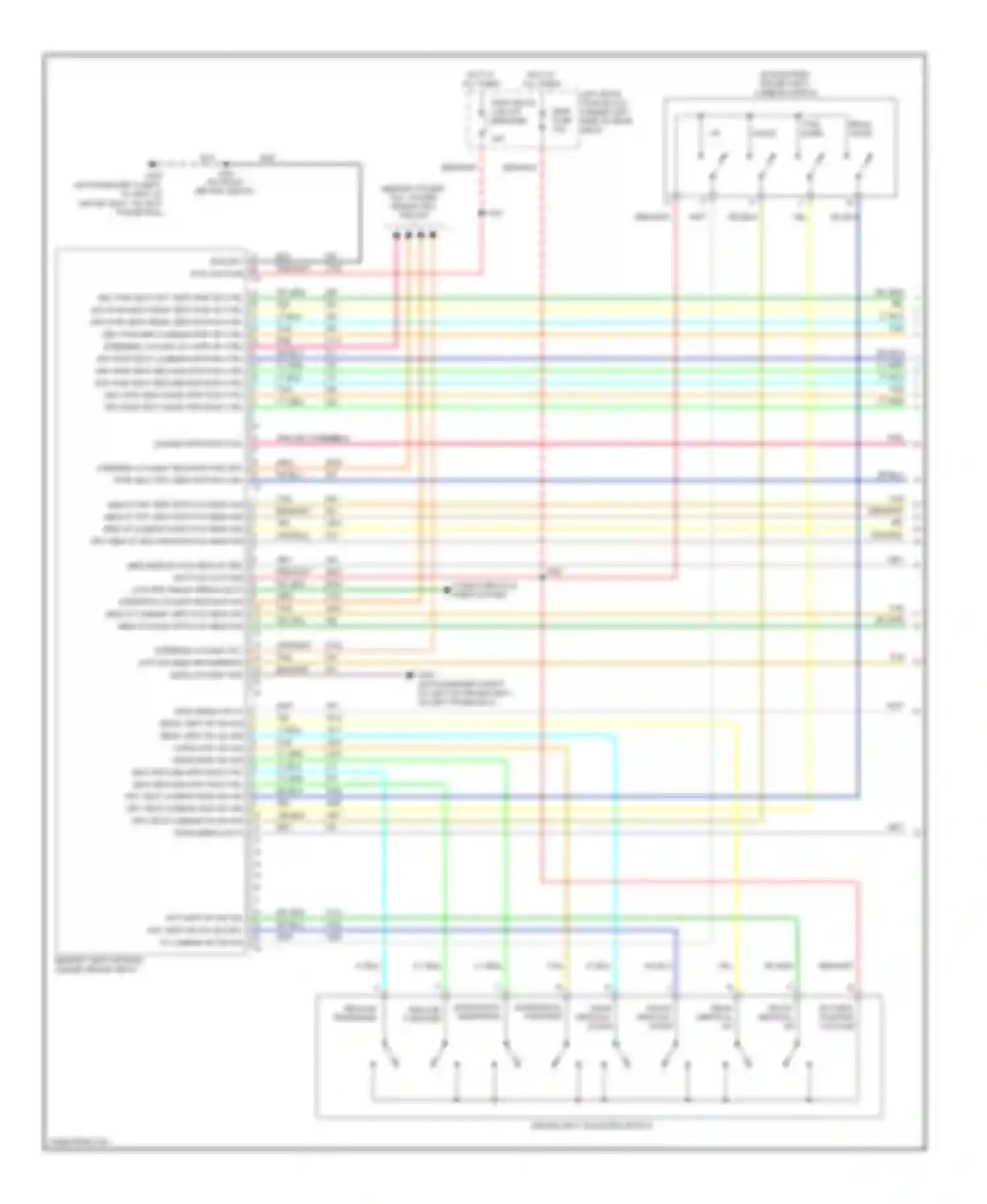 STS Cadillac I facelift (2007-2011): Memory seat circuit (1 of 2)