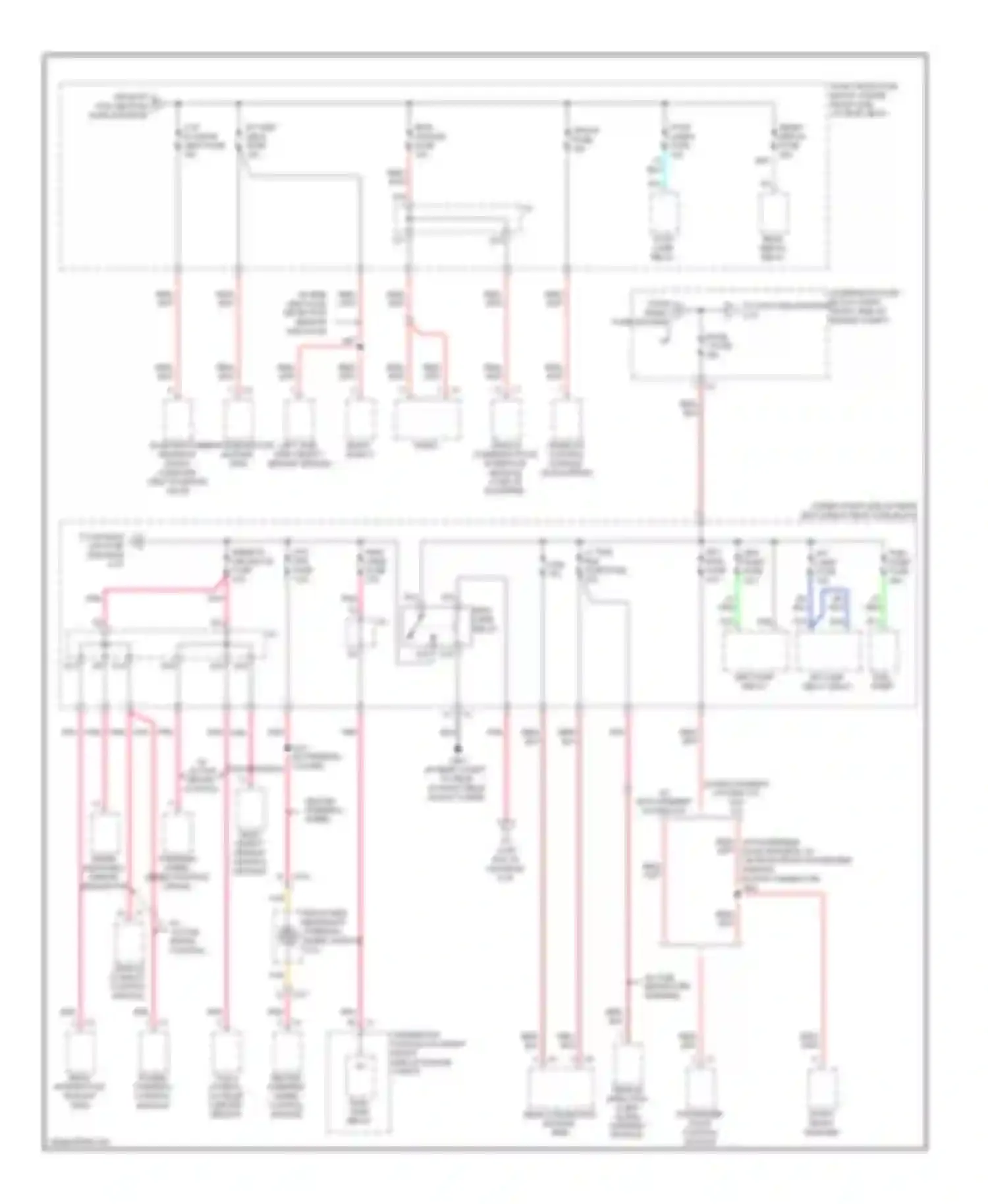 STS Cadillac I facelift (2007-2011): Power distribution circuit (3 of 6)