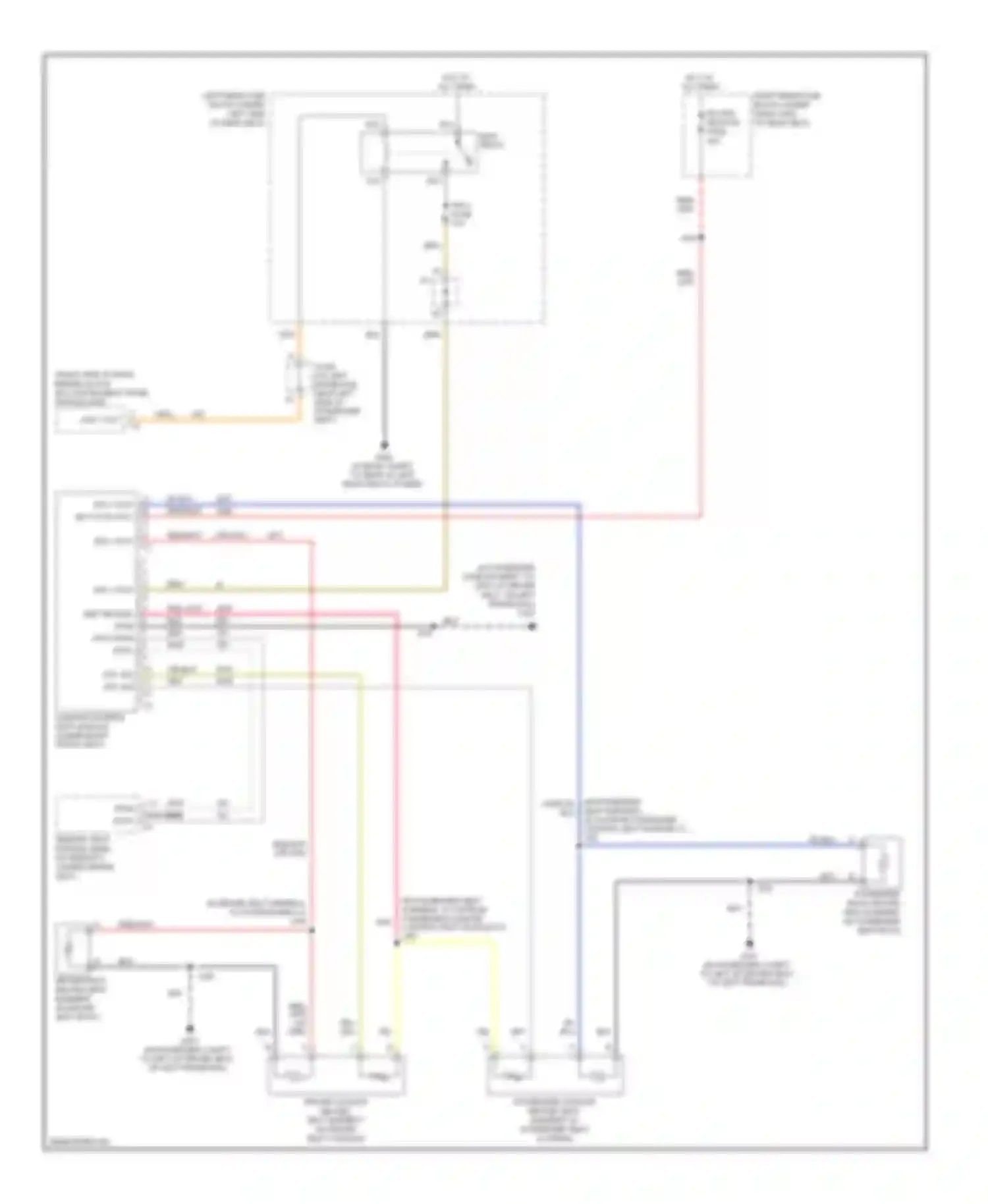 STS Cadillac I facelift (2007-2011): Front seat heater circuit