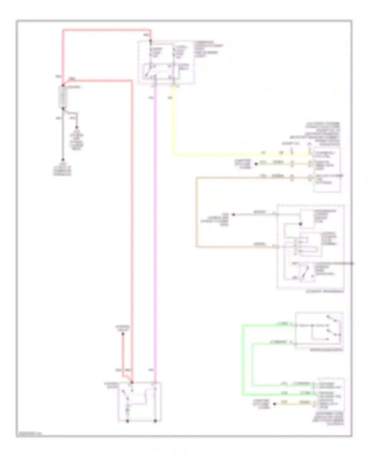 STS Cadillac I facelift (2007-2011): Starting circuit