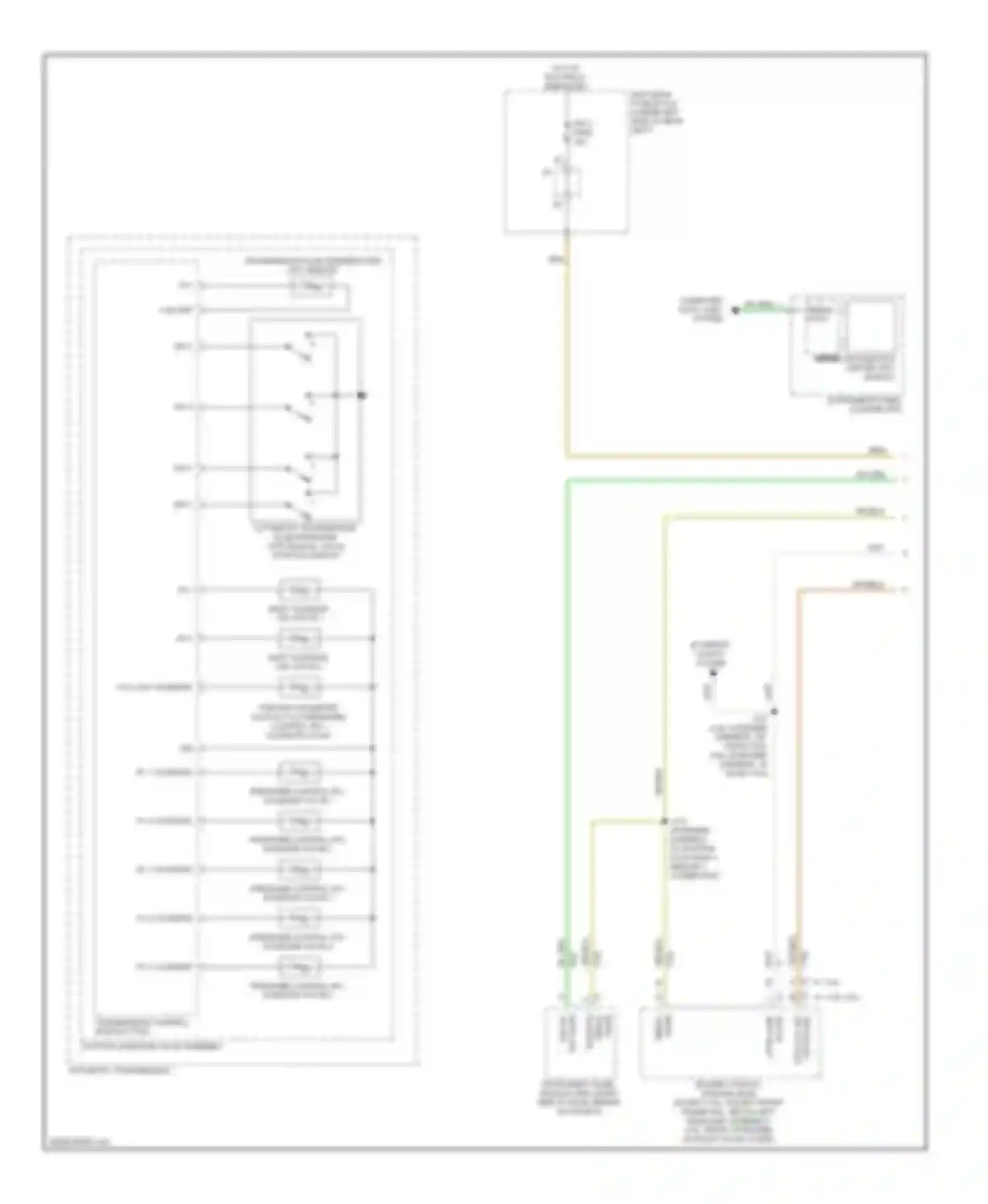 STS Cadillac I facelift (2007-2011): Transmission circuit (1 of 2)