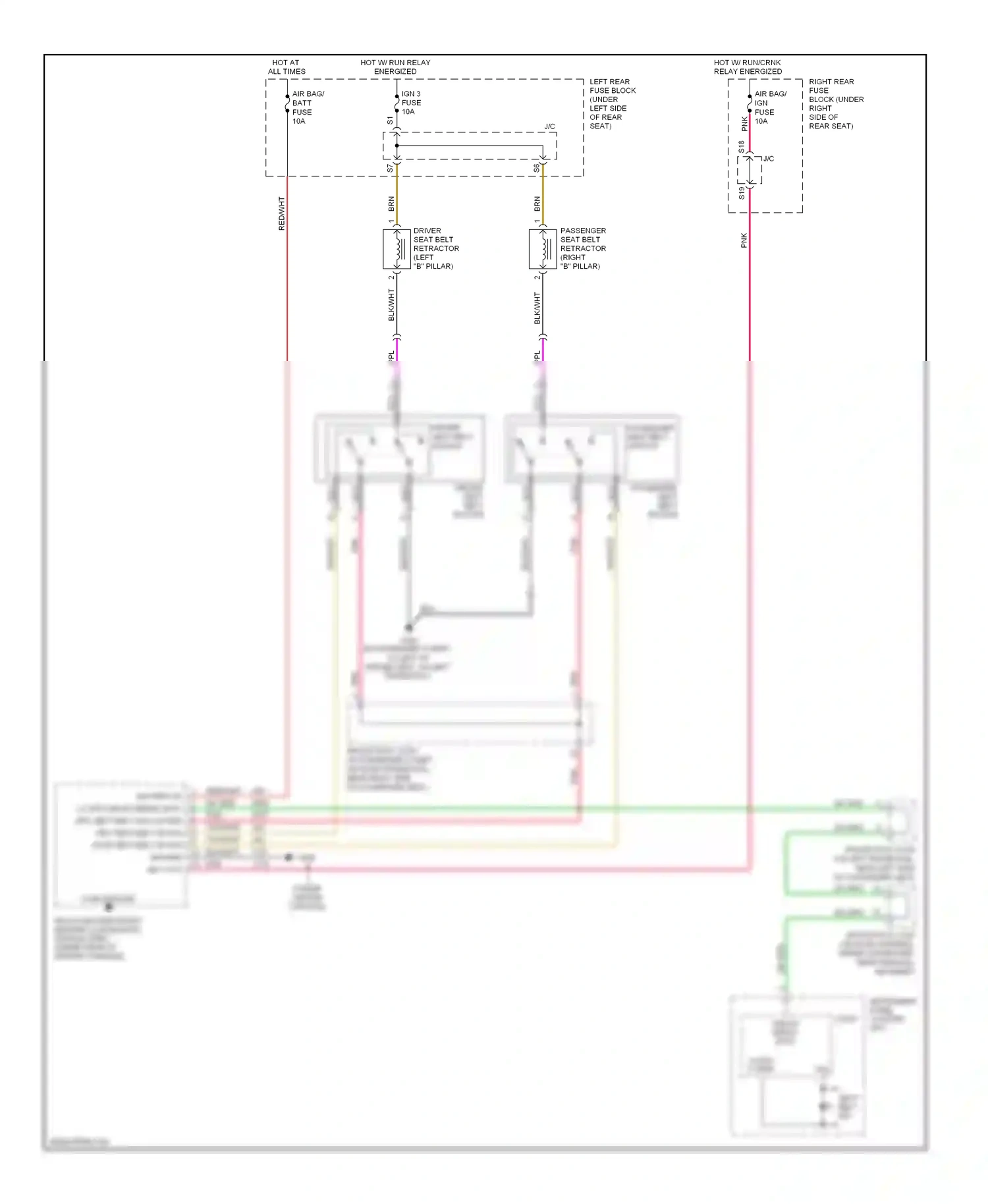 Cadillac STS I facelift (2007-2011) class 2 (sdm) ign wiring diagram  (1 of 1)