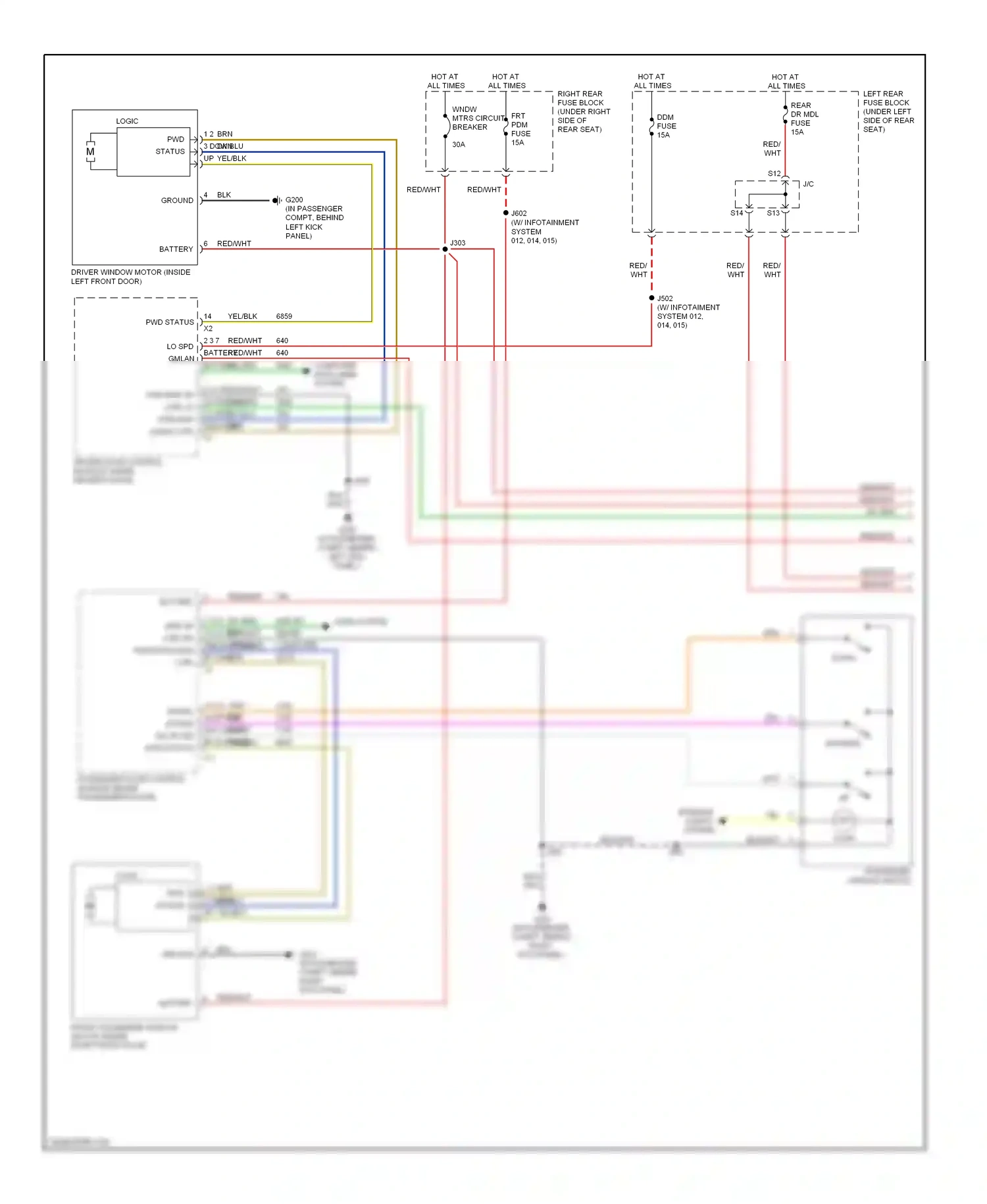 Cadillac STS I facelift (2007-2011) computer data lines system wiring diagram  (49 of 62)