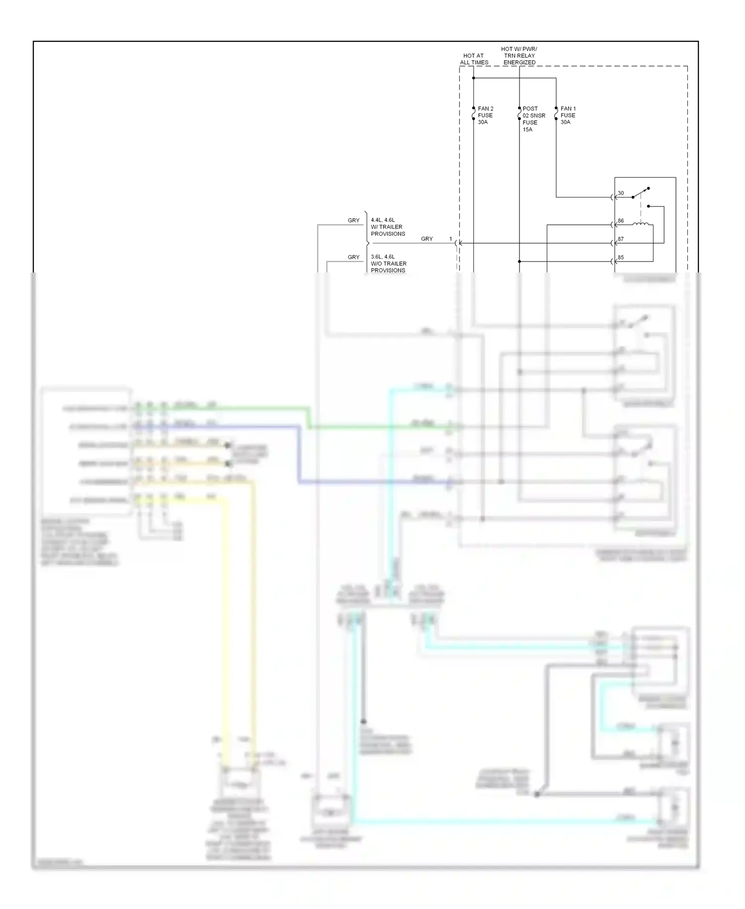 Cadillac STS I facelift (2007-2011) computer data lines system wiring diagram  (9 of 62)