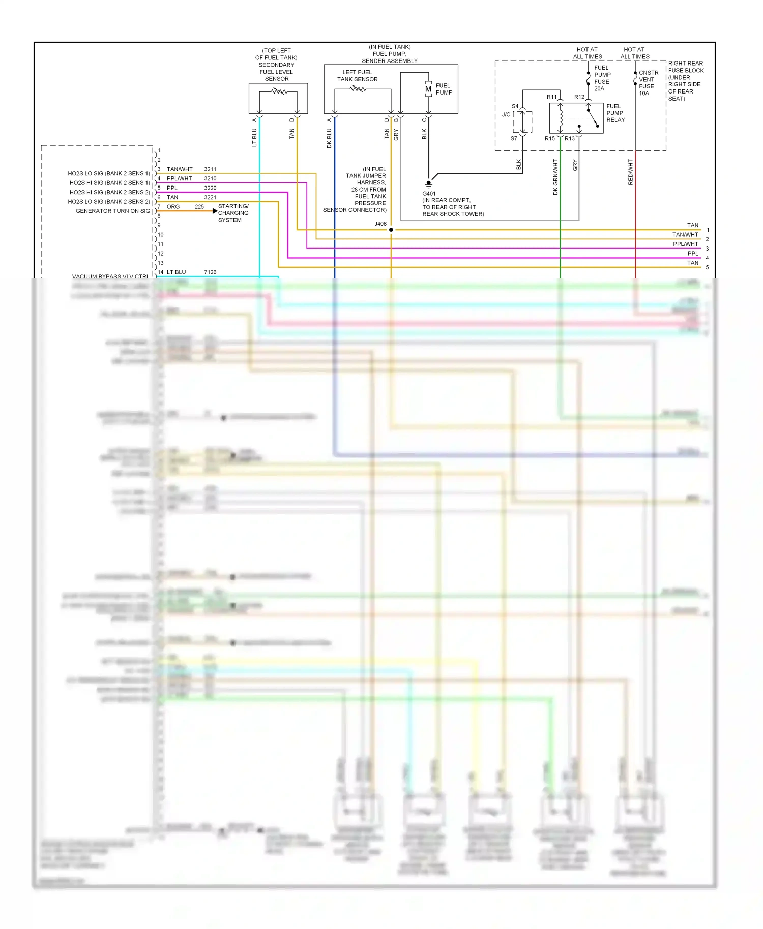 Cadillac STS I facelift (2007-2011) computer data lines system wiring diagram  (19 of 62)
