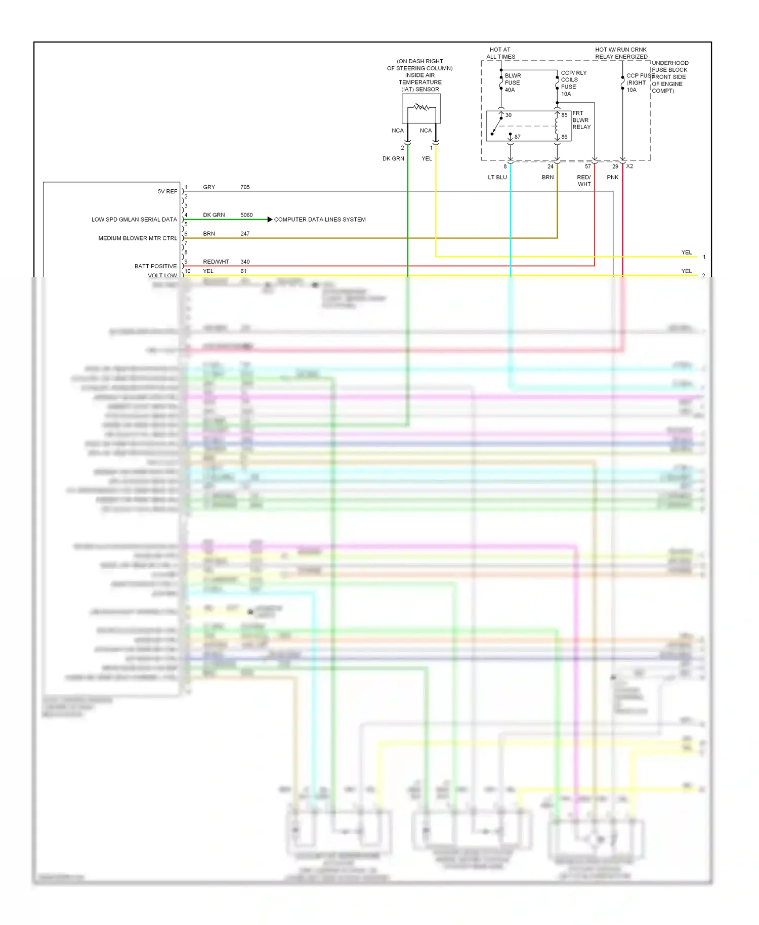Cadillac STS I facelift (2007-2011) computer data lines system wiring diagram  (6 of 62)
