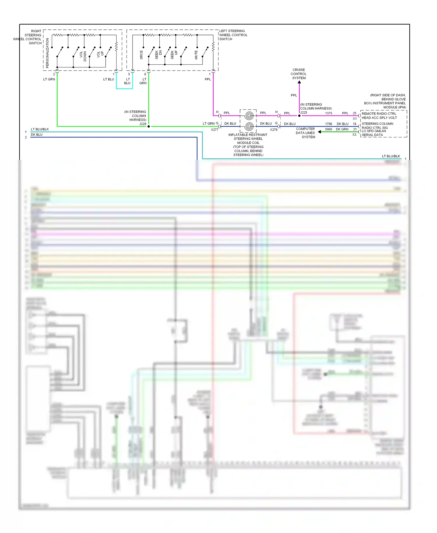 Cadillac STS I facelift (2007-2011) computer data lines system wiring diagram  (42 of 62)