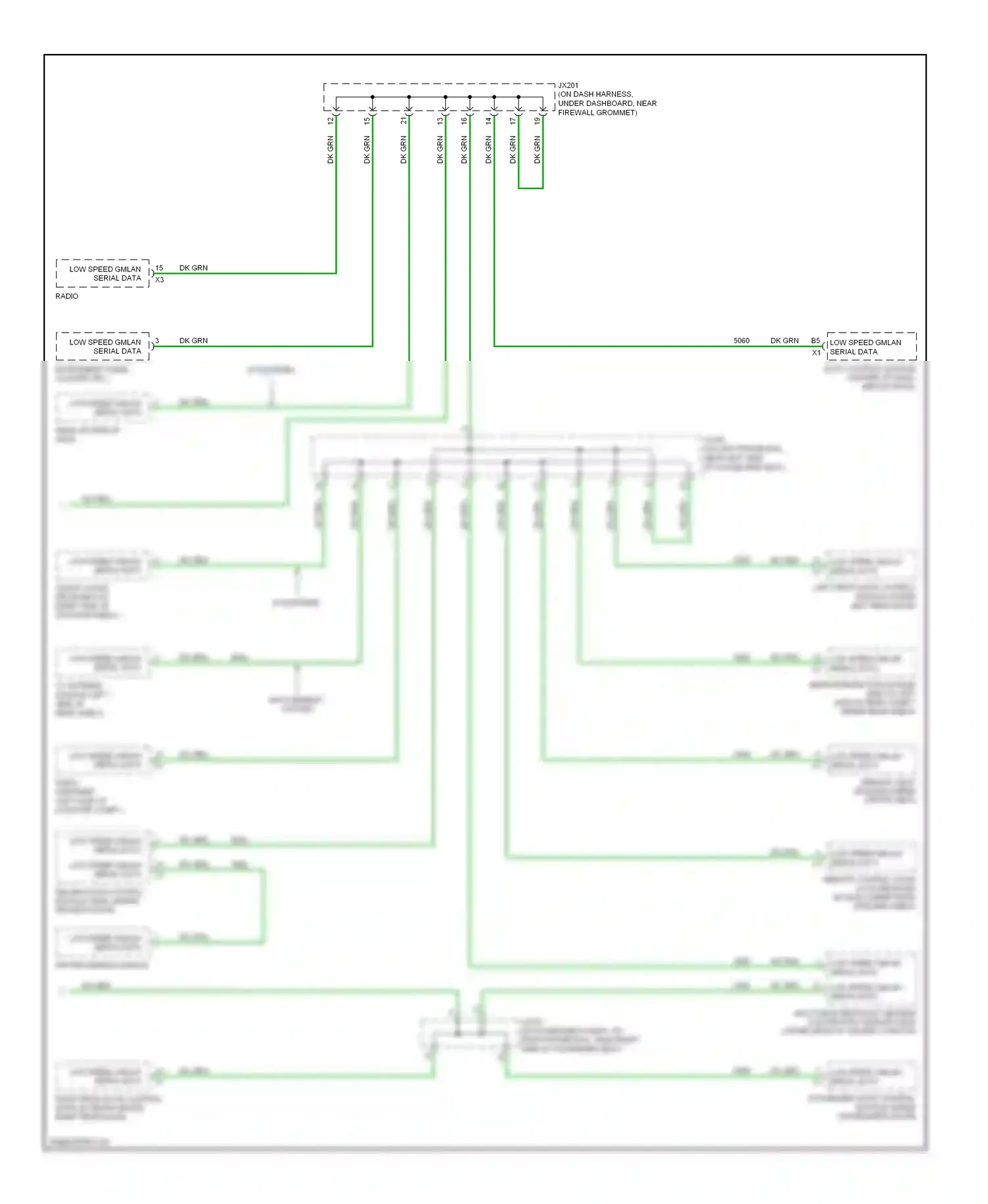 Cadillac STS I facelift (2007-2011) driver window switch wiring diagram  (1 of 8)