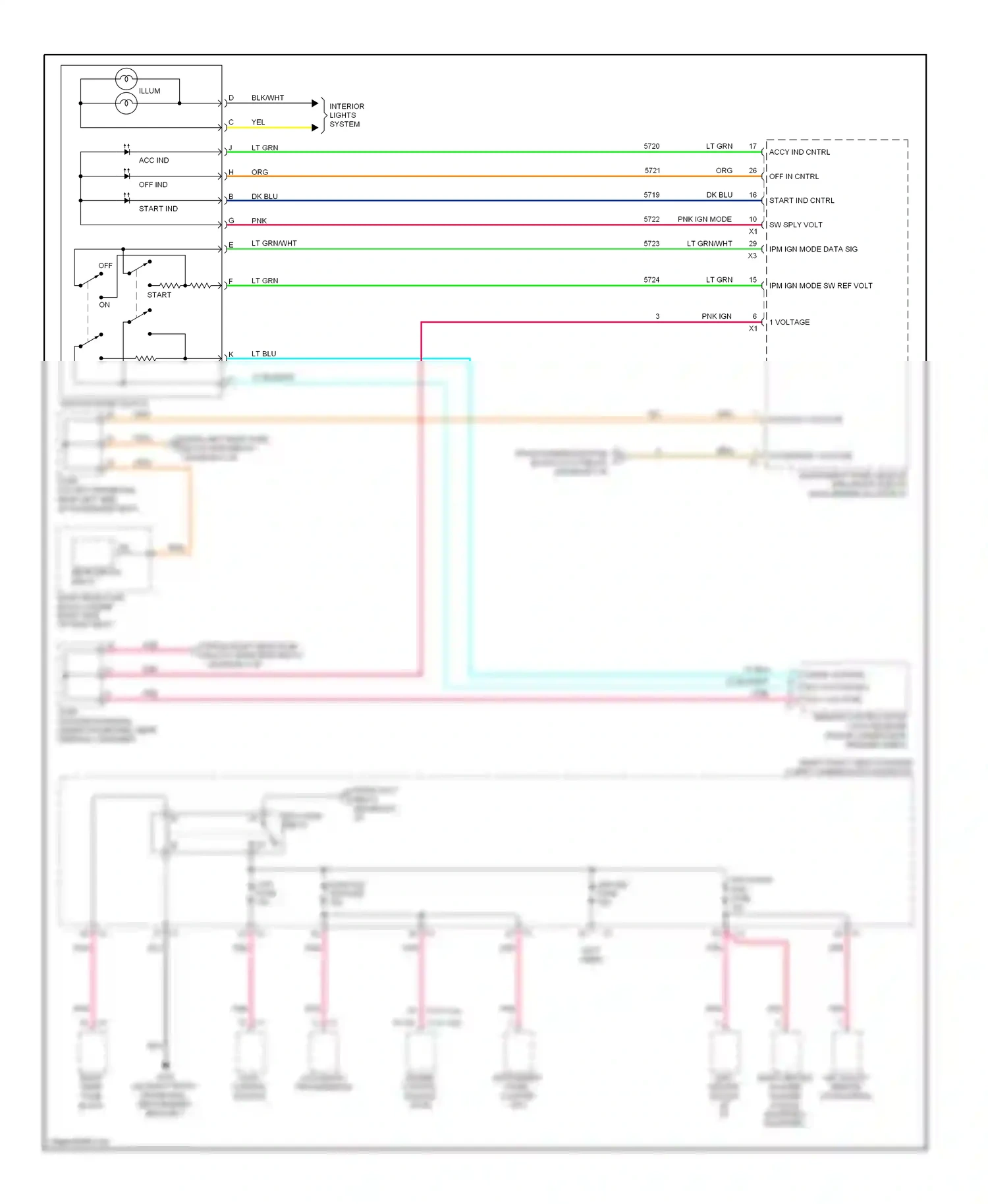 Cadillac STS I facelift (2007-2011) engine control module (ecm) wiring diagram  (3 of 3)