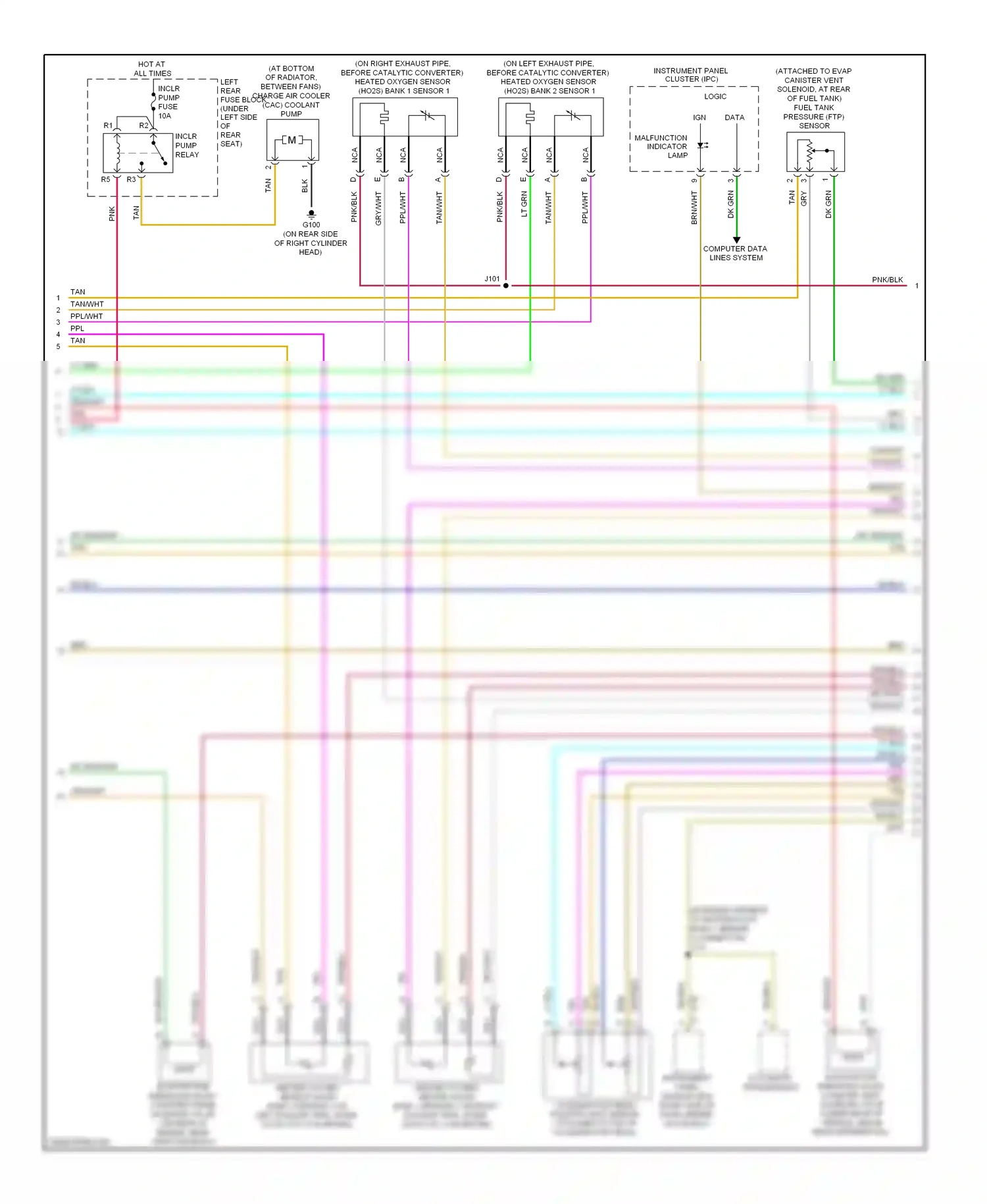 Cadillac STS I facelift (2007-2011) ign data wiring diagram  (1 of 1)