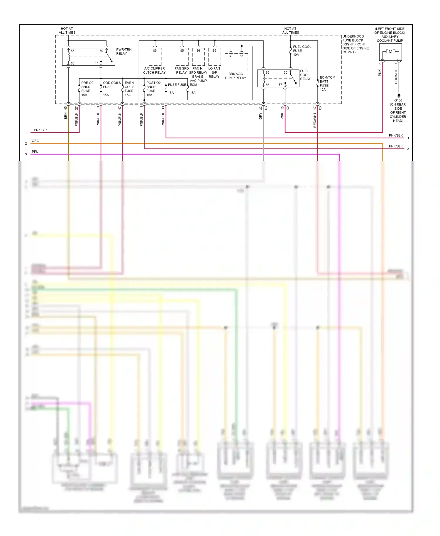 Cadillac STS I facelift (2007-2011) low ref wiring diagram  (5 of 15)