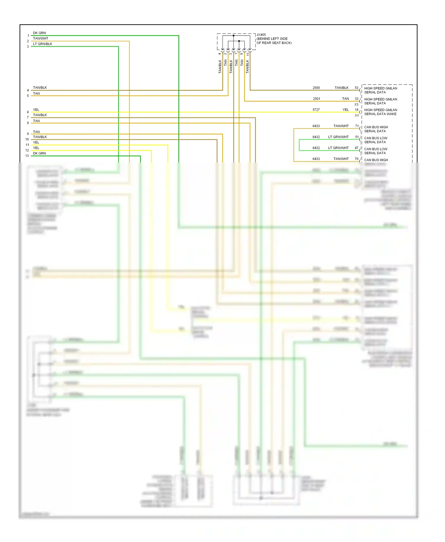 Cadillac STS I facelift (2007-2011) serial data wiring diagram  (6 of 12)