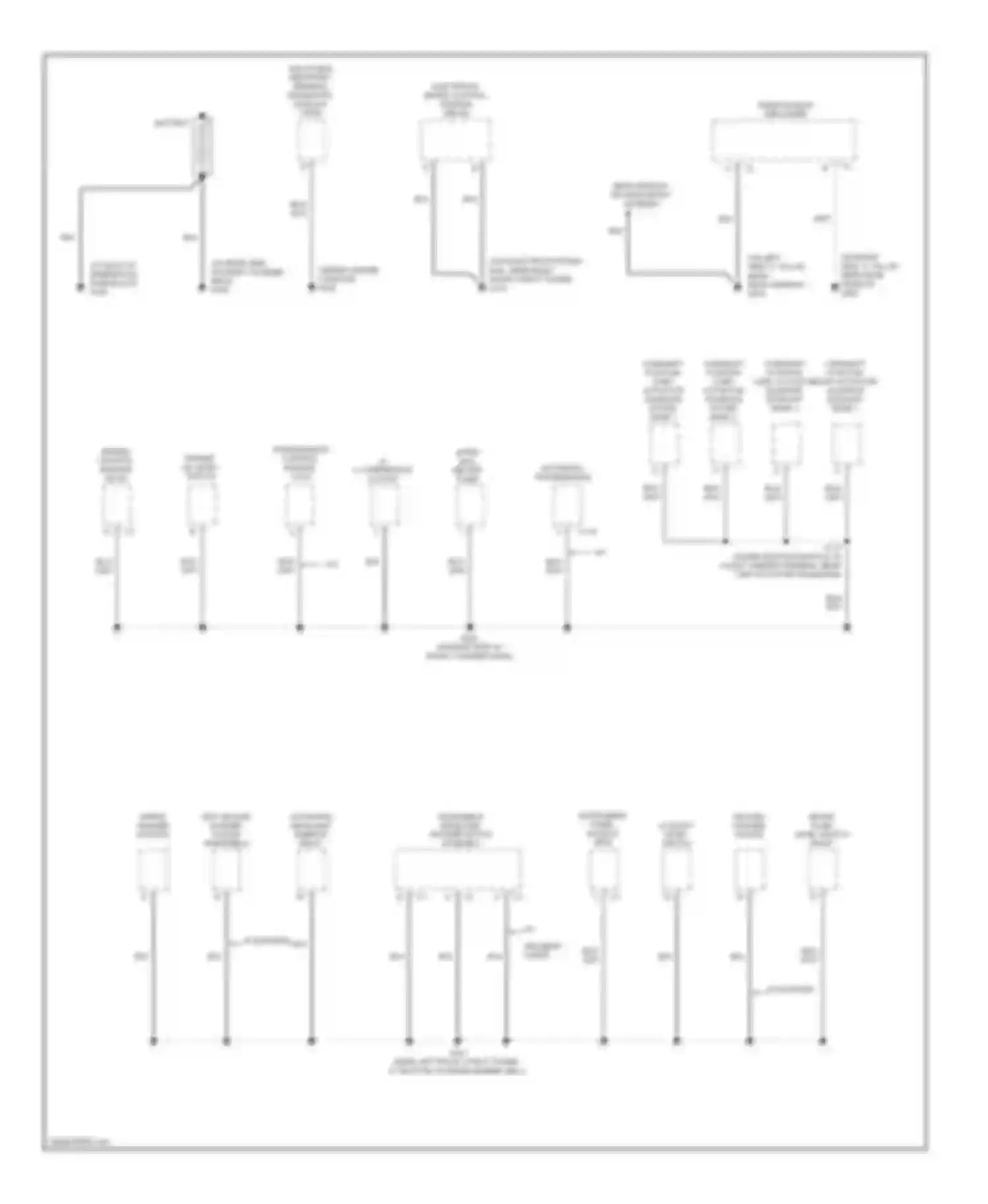 STS Cadillac I (2004-2007): Ground distribution circuit (1 of 5)