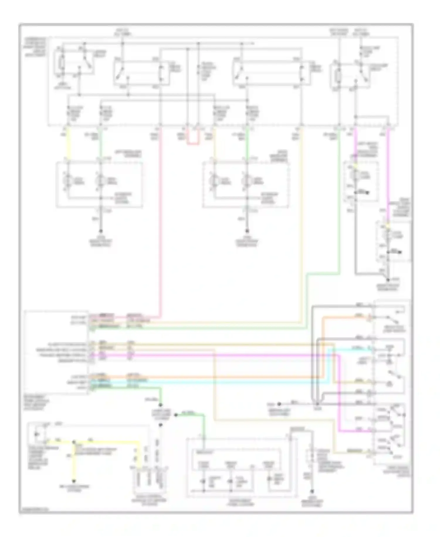 STS Cadillac I (2004-2007): Headlights circuit, without high intensity discharge