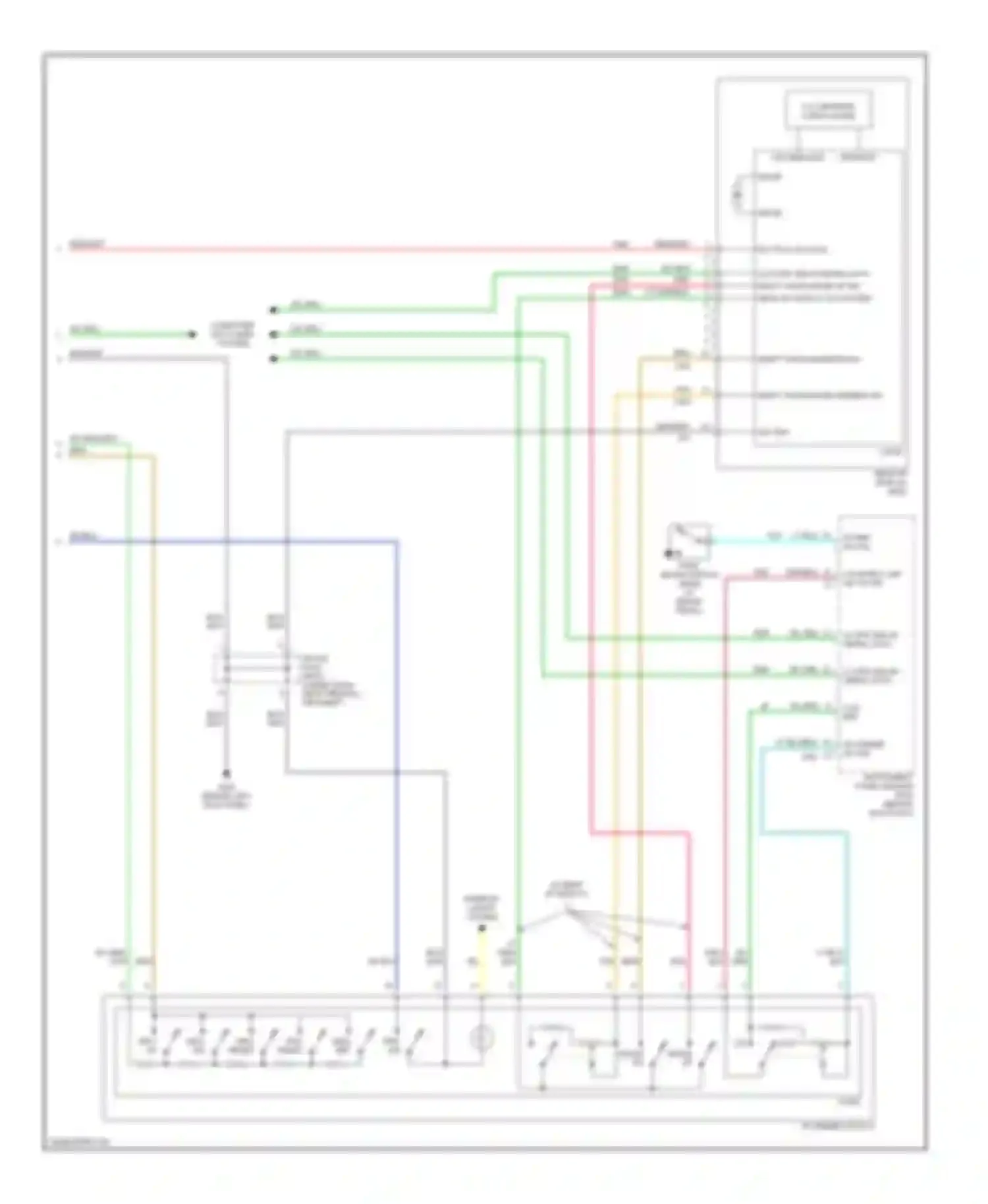 STS Cadillac I (2004-2007): Instrument cluster circuit (2 of 2)