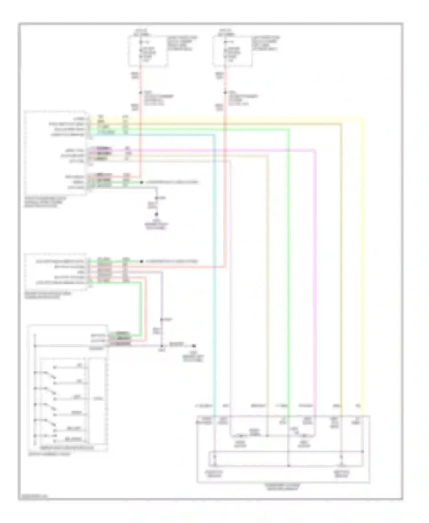 STS Cadillac I (2004-2007): Passenger"s mirror circuit