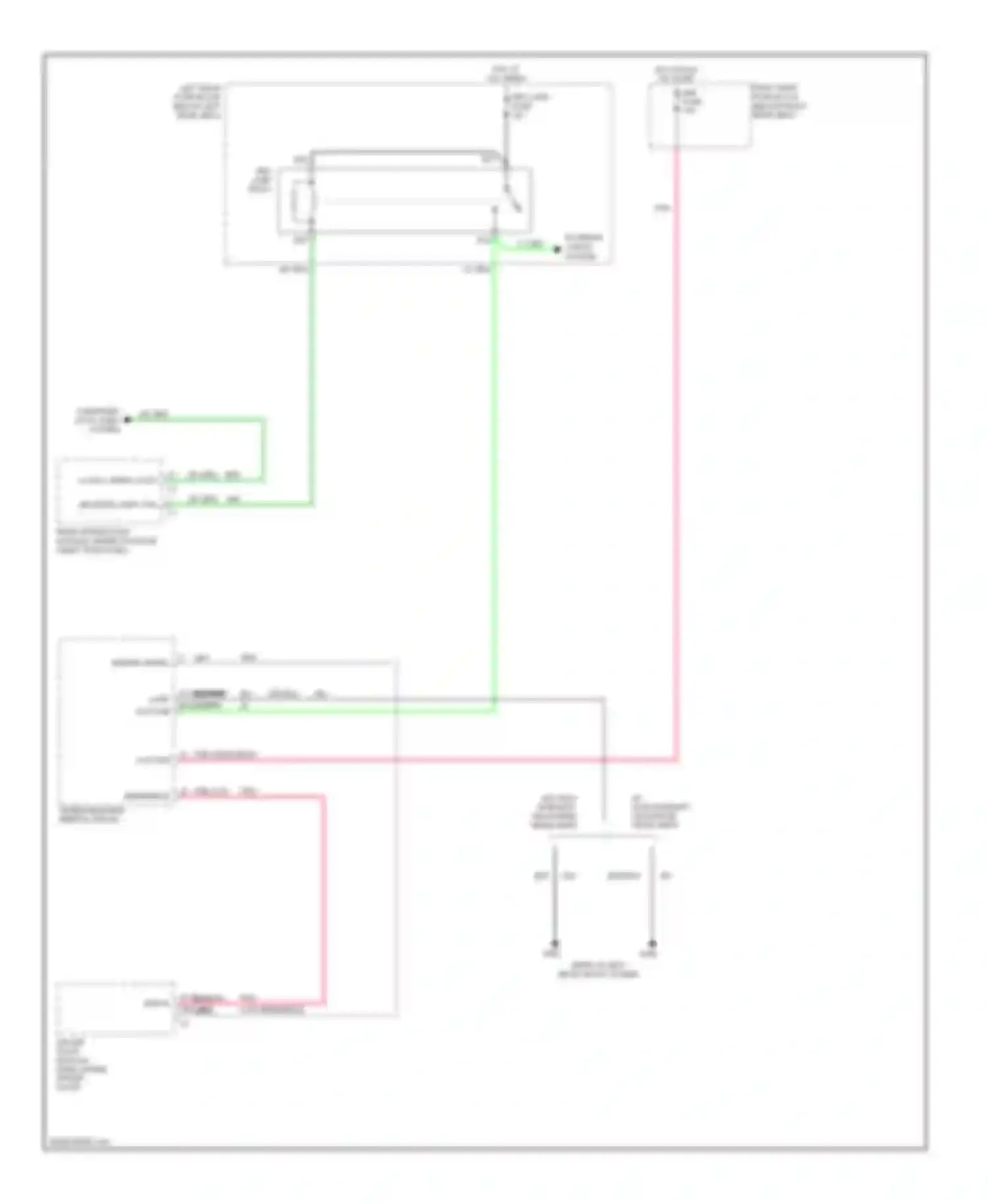 STS Cadillac I (2004-2007): Automatic day/night mirror circuit