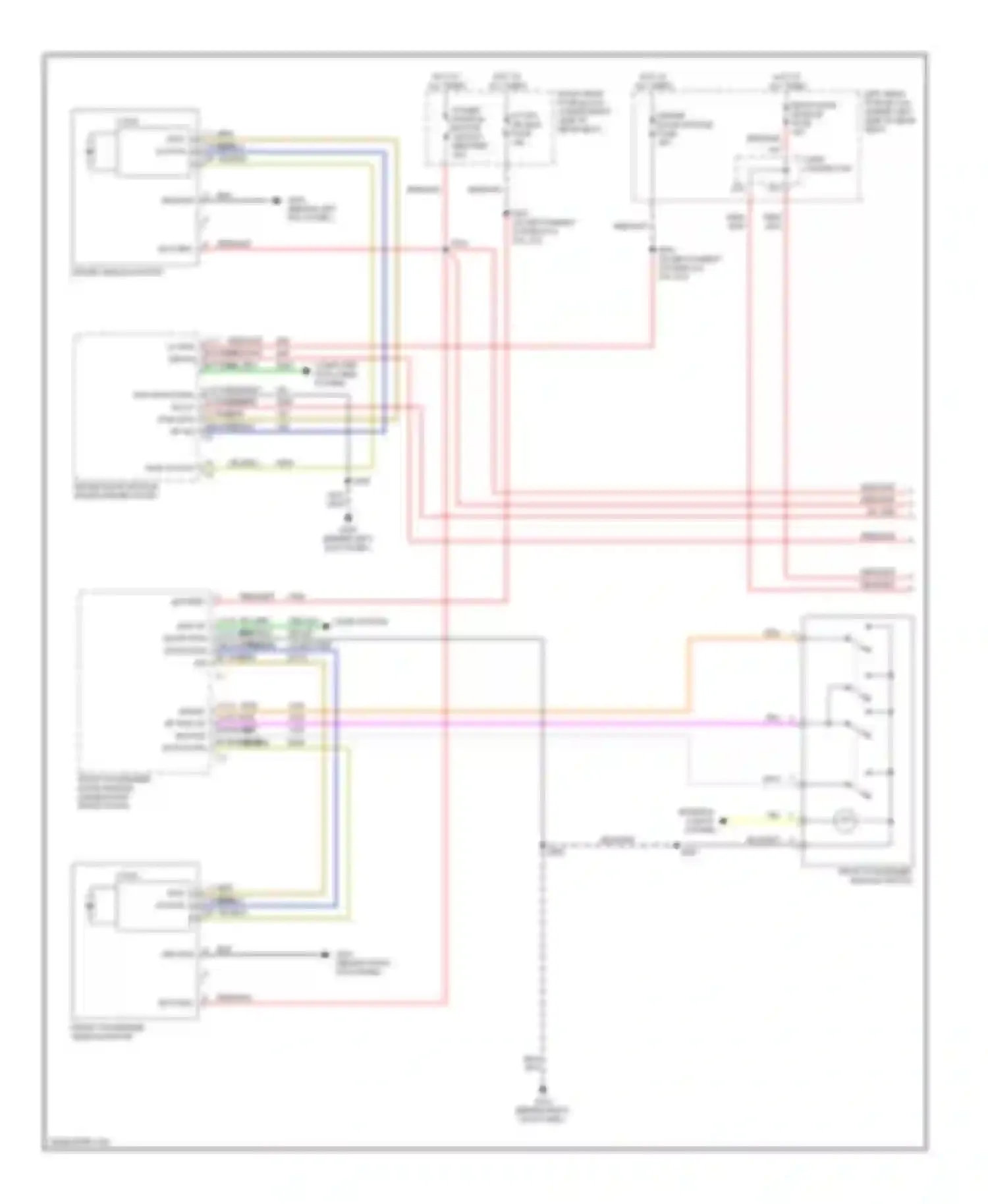STS Cadillac I (2004-2007): Power windows circuit (1 of 2)