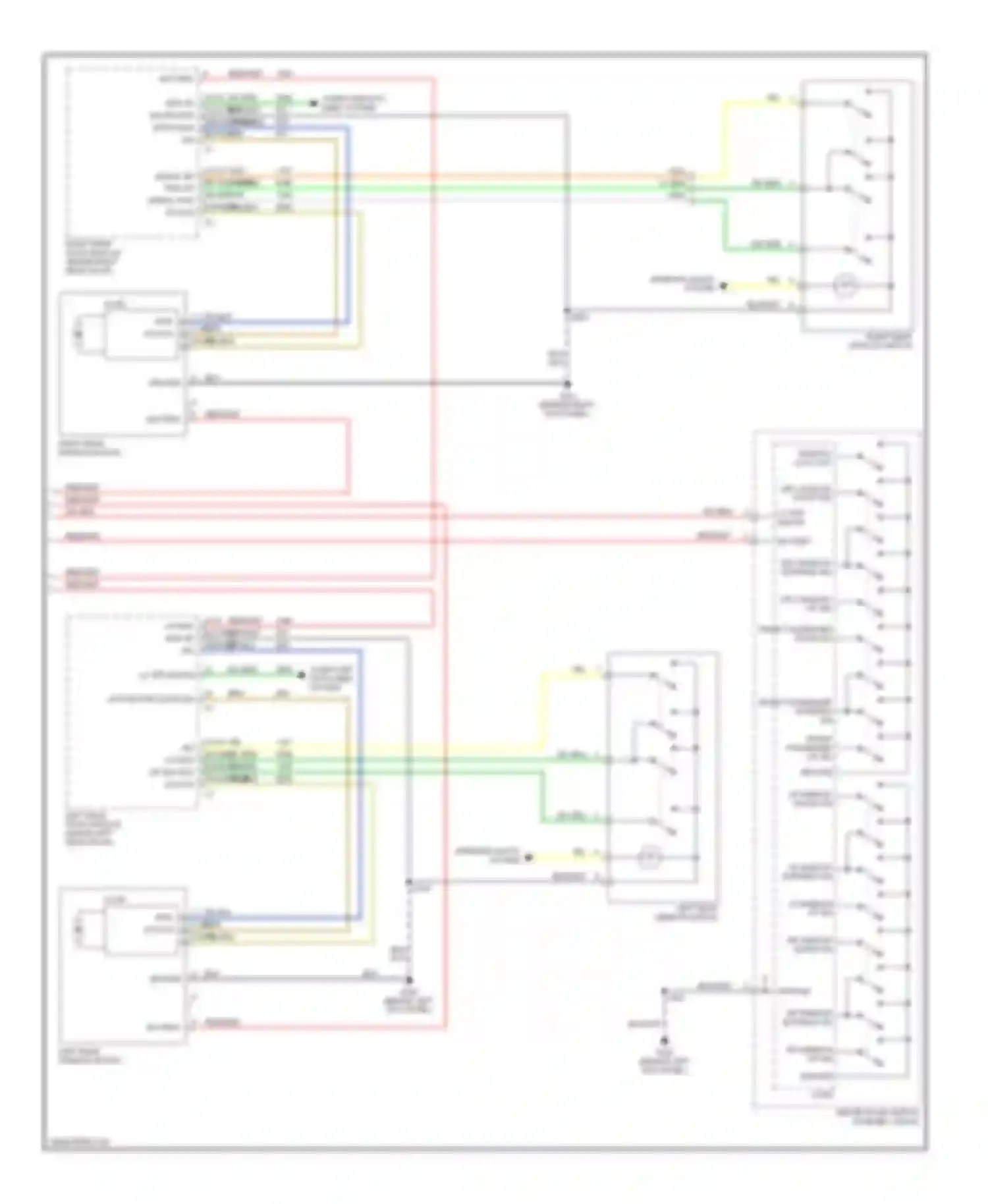 STS Cadillac I (2004-2007): Power windows circuit (2 of 2)