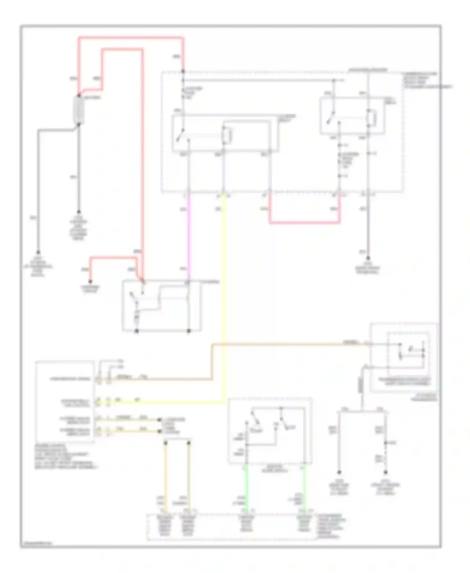 STS Cadillac I (2004-2007): Starting circuit