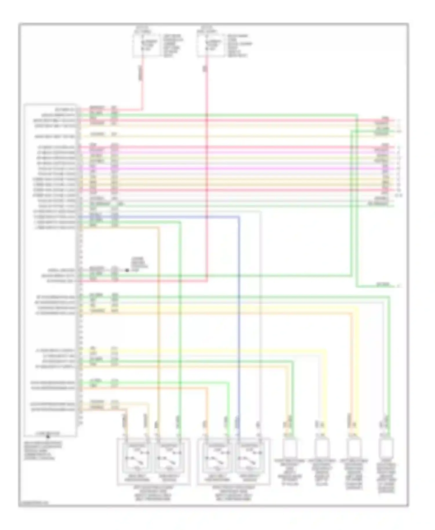 STS Cadillac I (2004-2007): Supplemental restraints circuit (1 of 2)