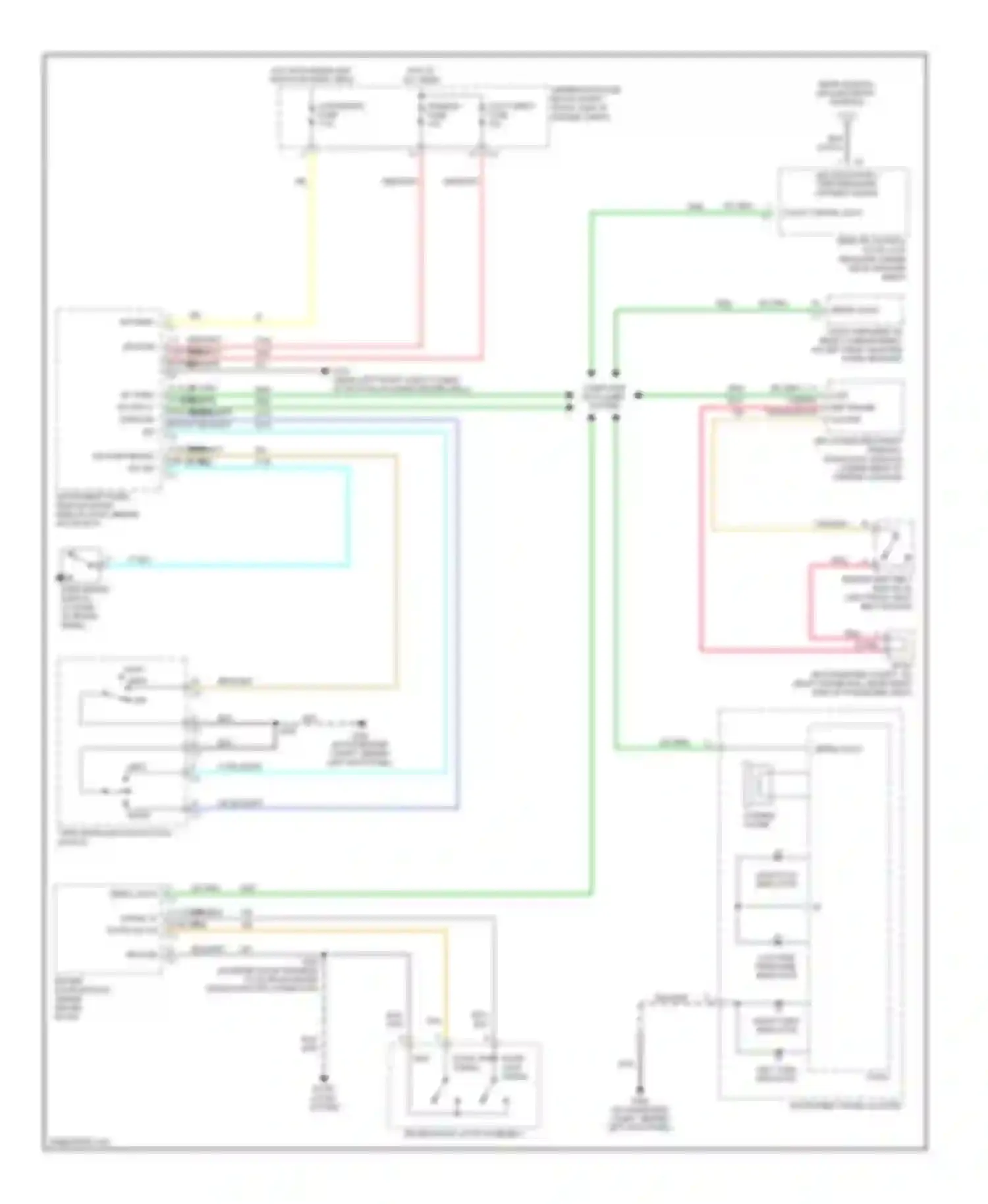 STS Cadillac I (2004-2007): Warning systems circuit