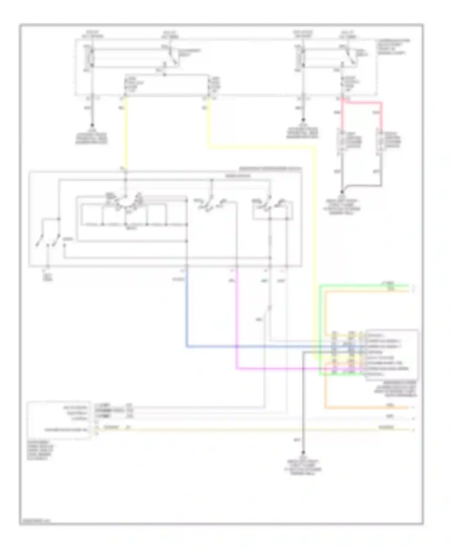 STS Cadillac I (2004-2007): Wiper/washer circuit (1 of 2)