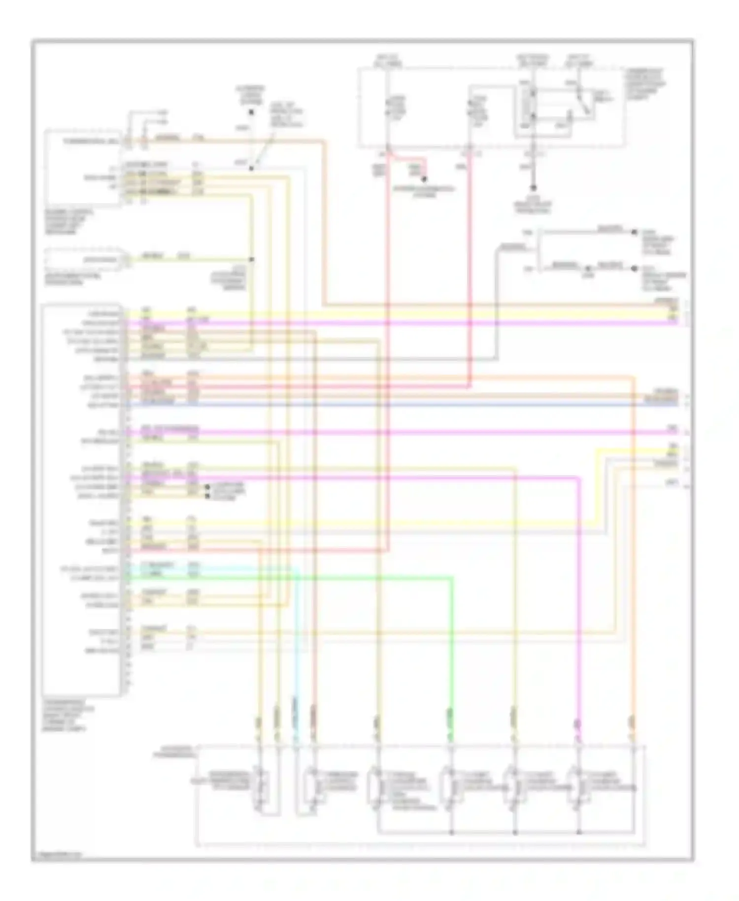 Wiring diagram (19 cm from for Cadillac STS I (2004-2007) (1 of 3)