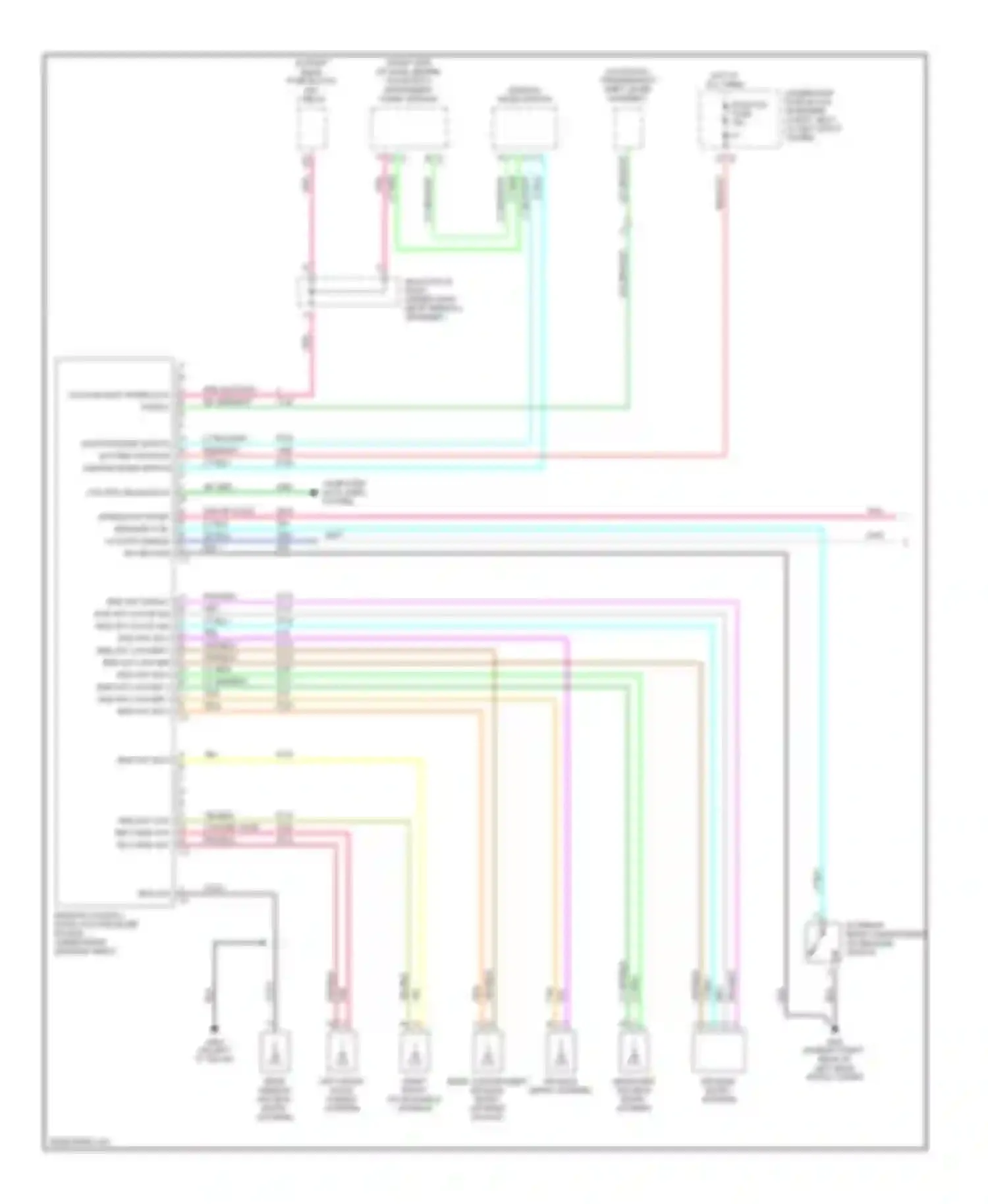 Wiring diagram automatic transmission shift lever assembly for Cadillac STS I (2004-2007) (2 of 2)