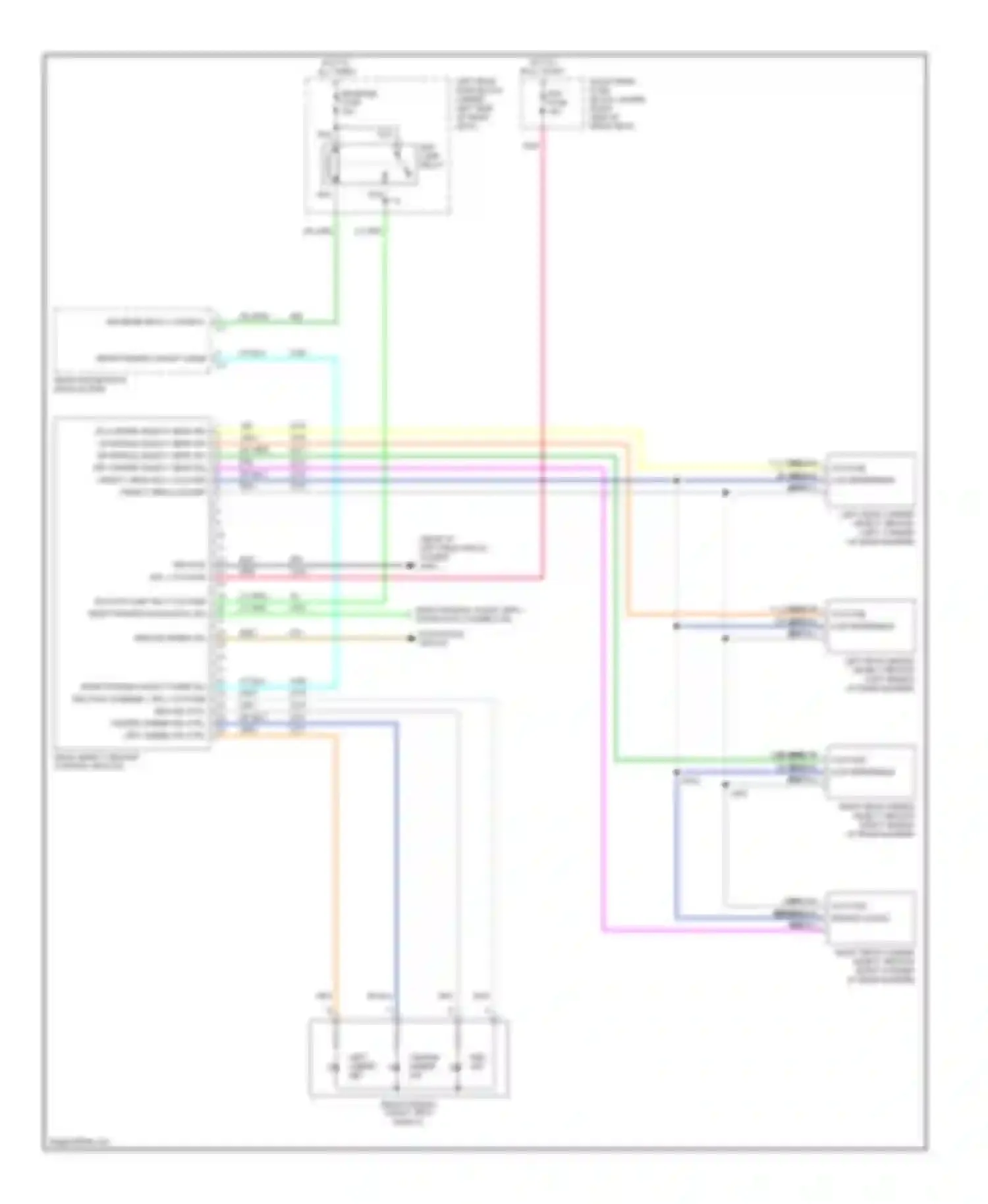 Wiring diagram backup lamp sply voltage rear parking diagnostic sig for Cadillac STS I (2004-2007) (1 of 1)