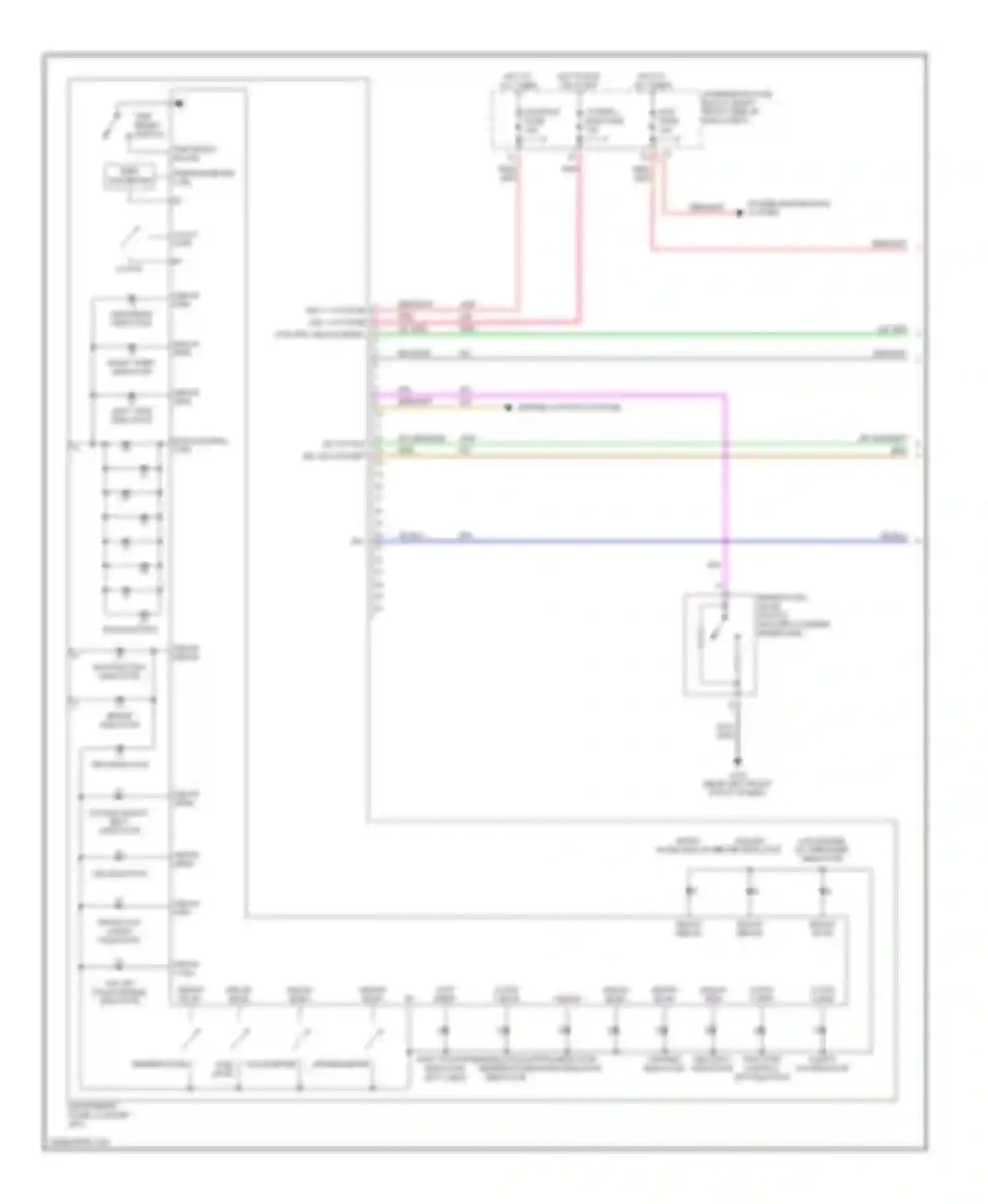 Wiring diagram charge indicator security indicator for Cadillac STS I (2004-2007) (1 of 1)