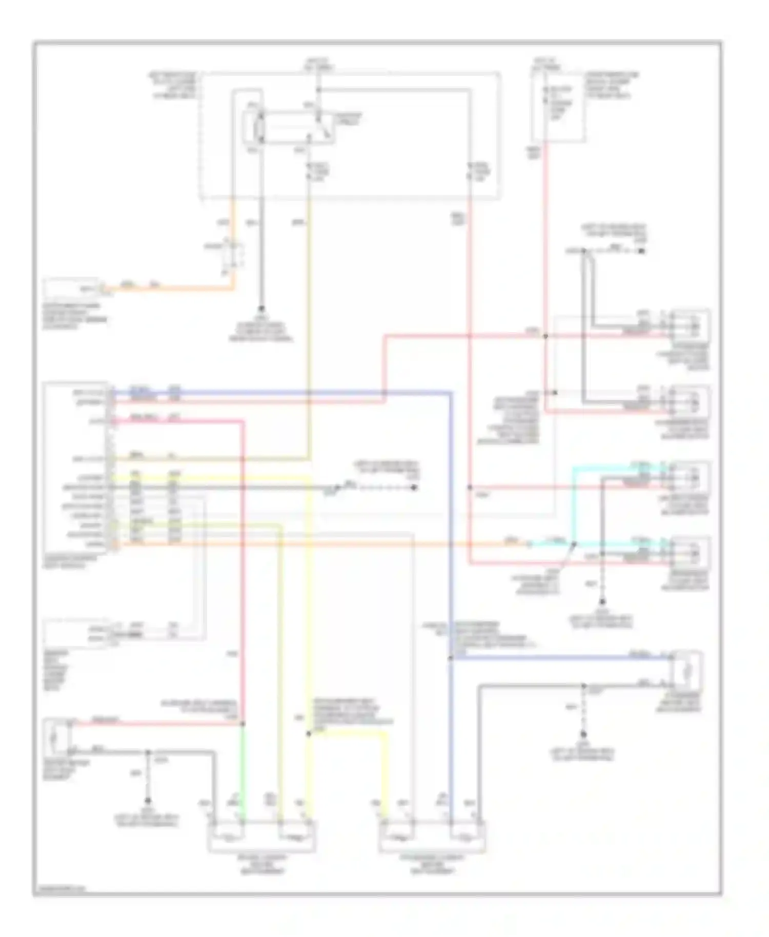 Wiring diagram climate control seat module for Cadillac STS I (2004-2007) (1 of 3)