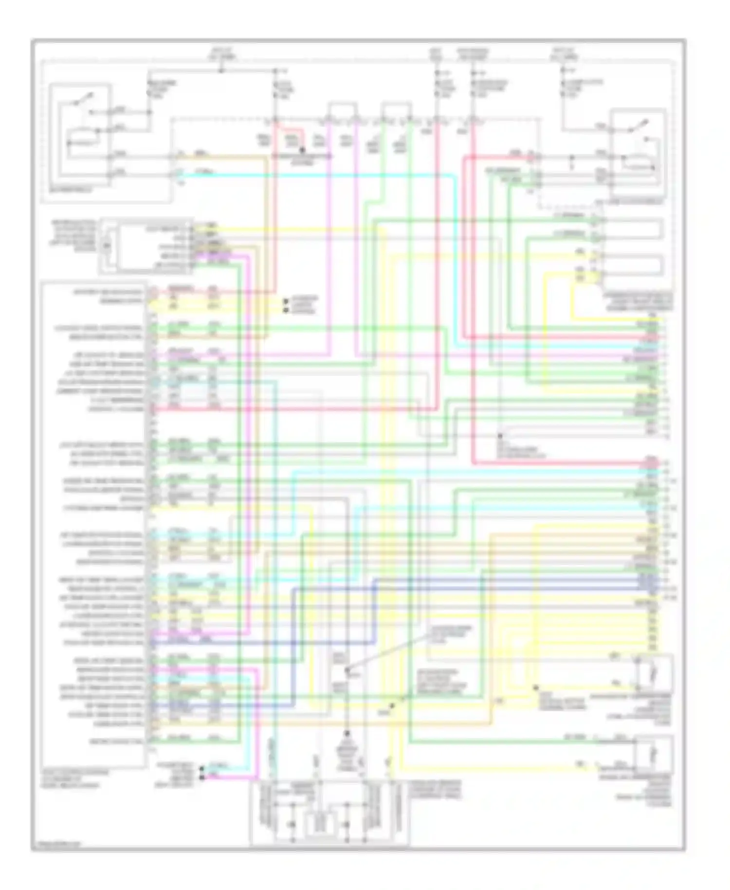 Wiring diagram coolant level switch signal med blower motor ctrl for Cadillac STS I (2004-2007) (1 of 1)