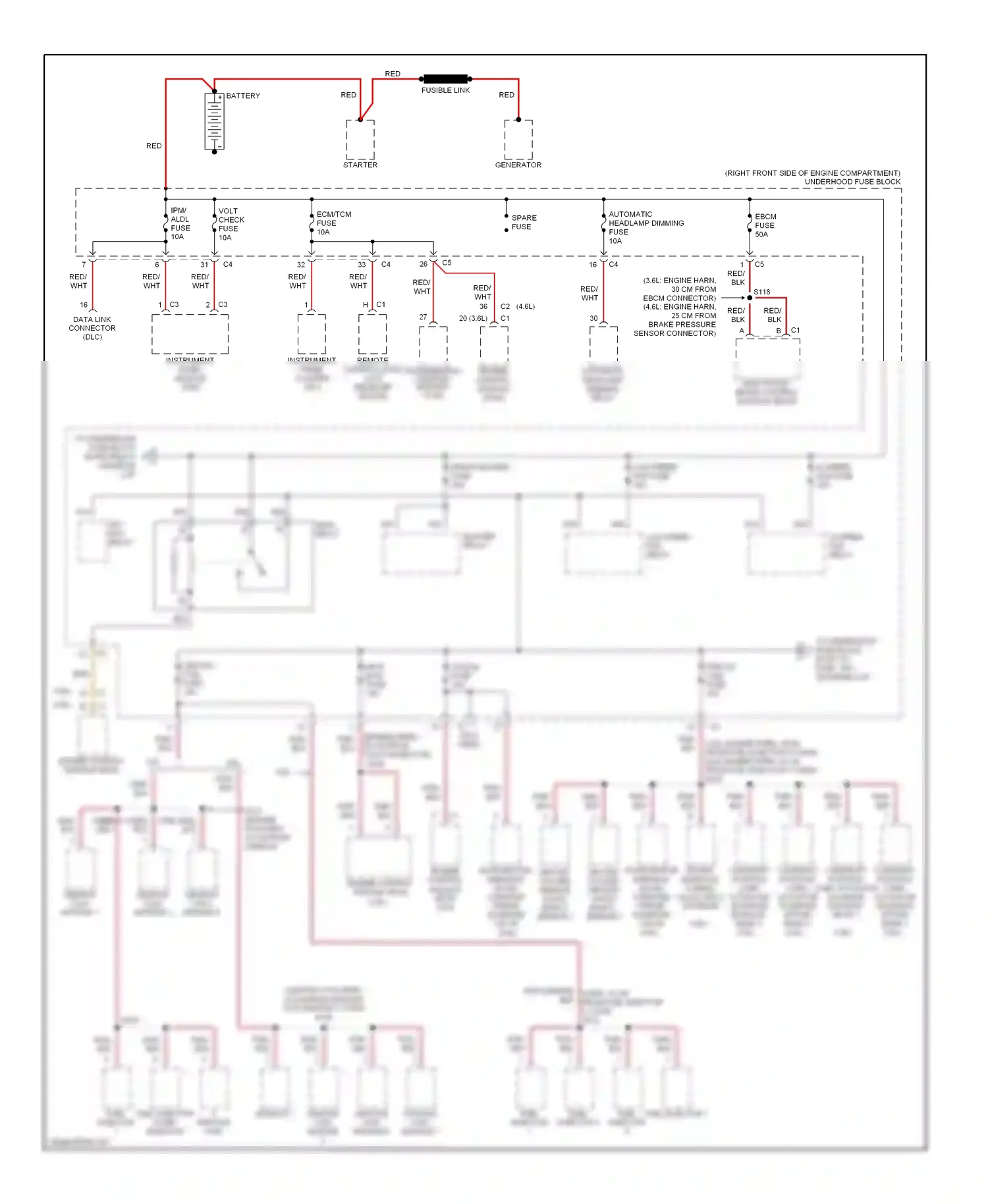 Cadillac STS I (2004-2007) electronic brake control module (ebcm) wiring diagram  (2 of 3)