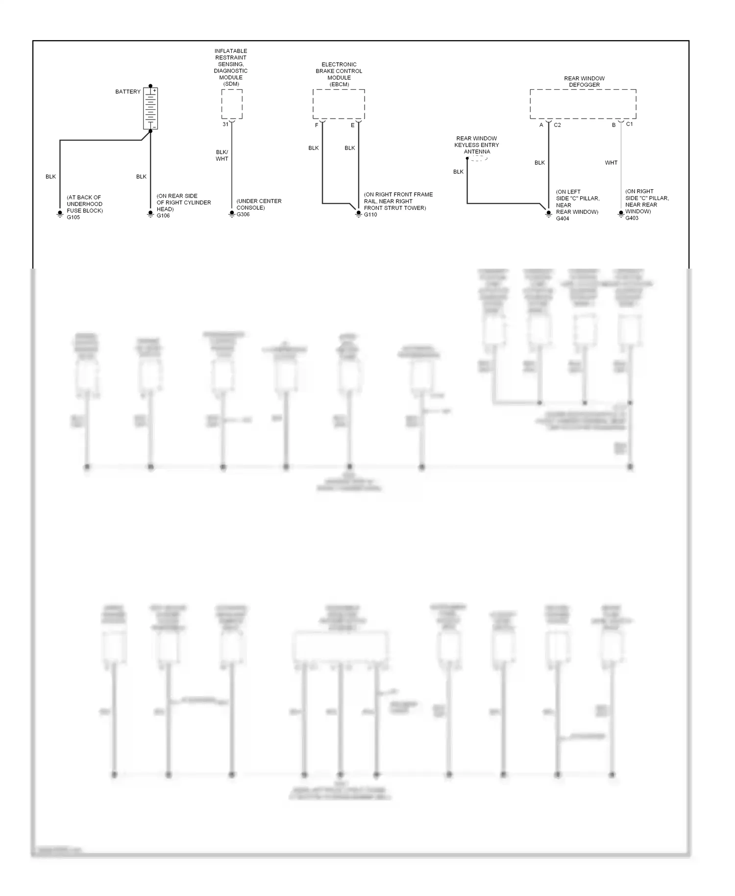 Cadillac STS I (2004-2007) engine control module (ecm) wiring diagram  (1 of 4)