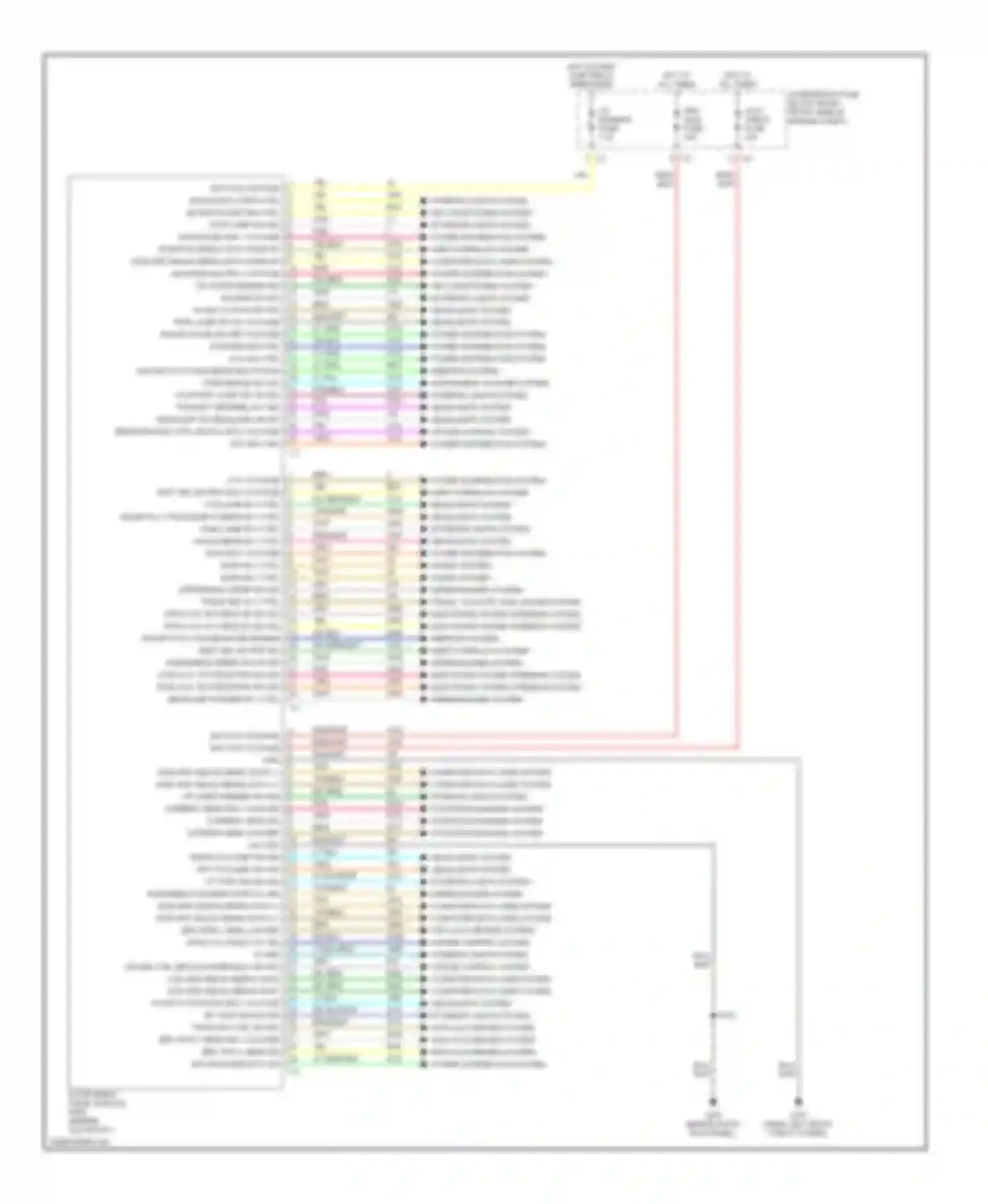 Wiring diagram ipm/ aldl fuse for Cadillac STS I (2004-2007) (1 of 2)